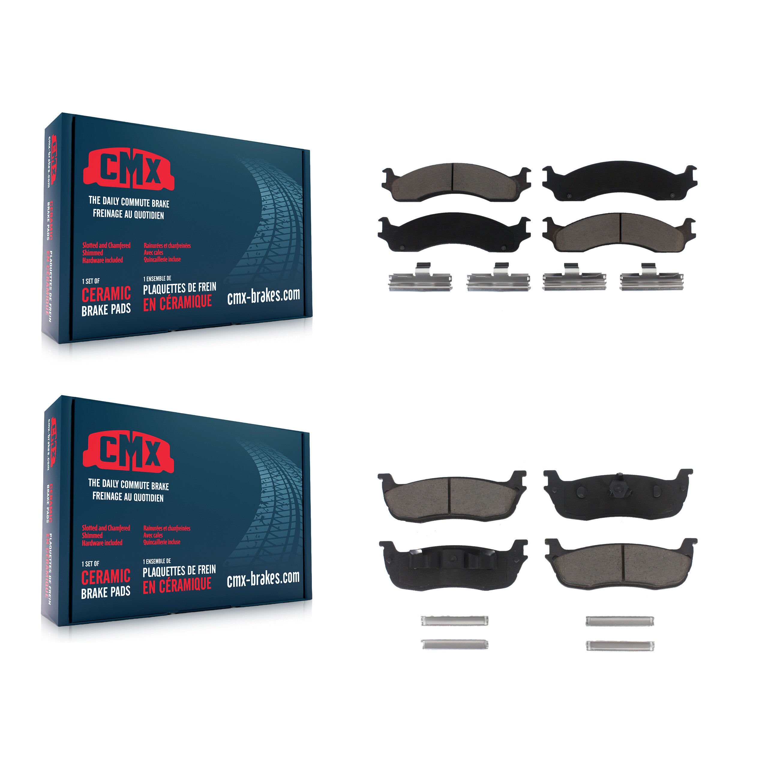 CMX KCX-100082 Disc Brake Pad for 1997-1999 Ford F-250, Ford F-250 HD - Front and Rear product image