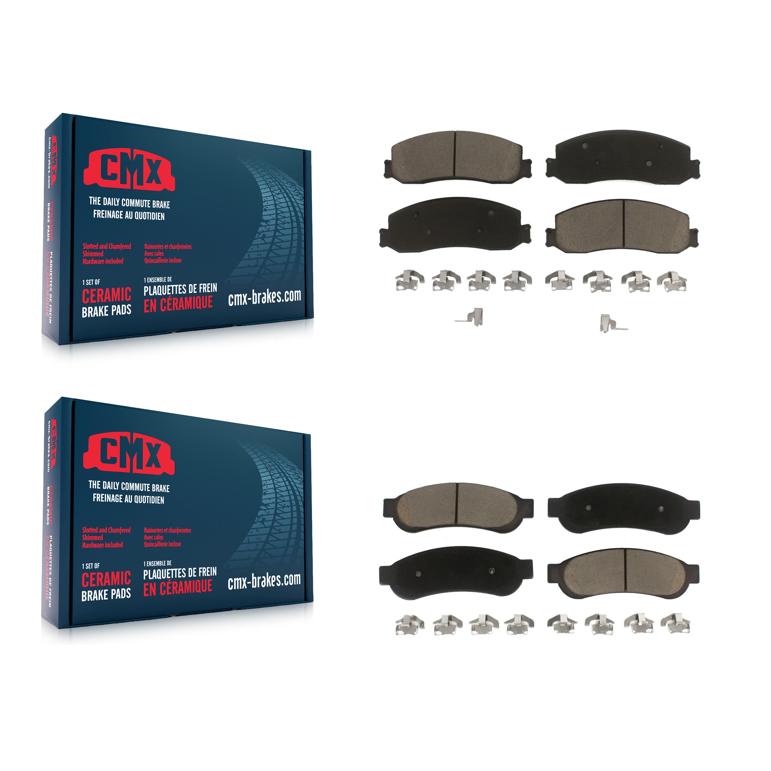 CMX KCX-100098 Disc Brake Pad for 2008-2012 Ford F-250 Super Duty, Ford F-350 Super Duty - Front and Rear product image