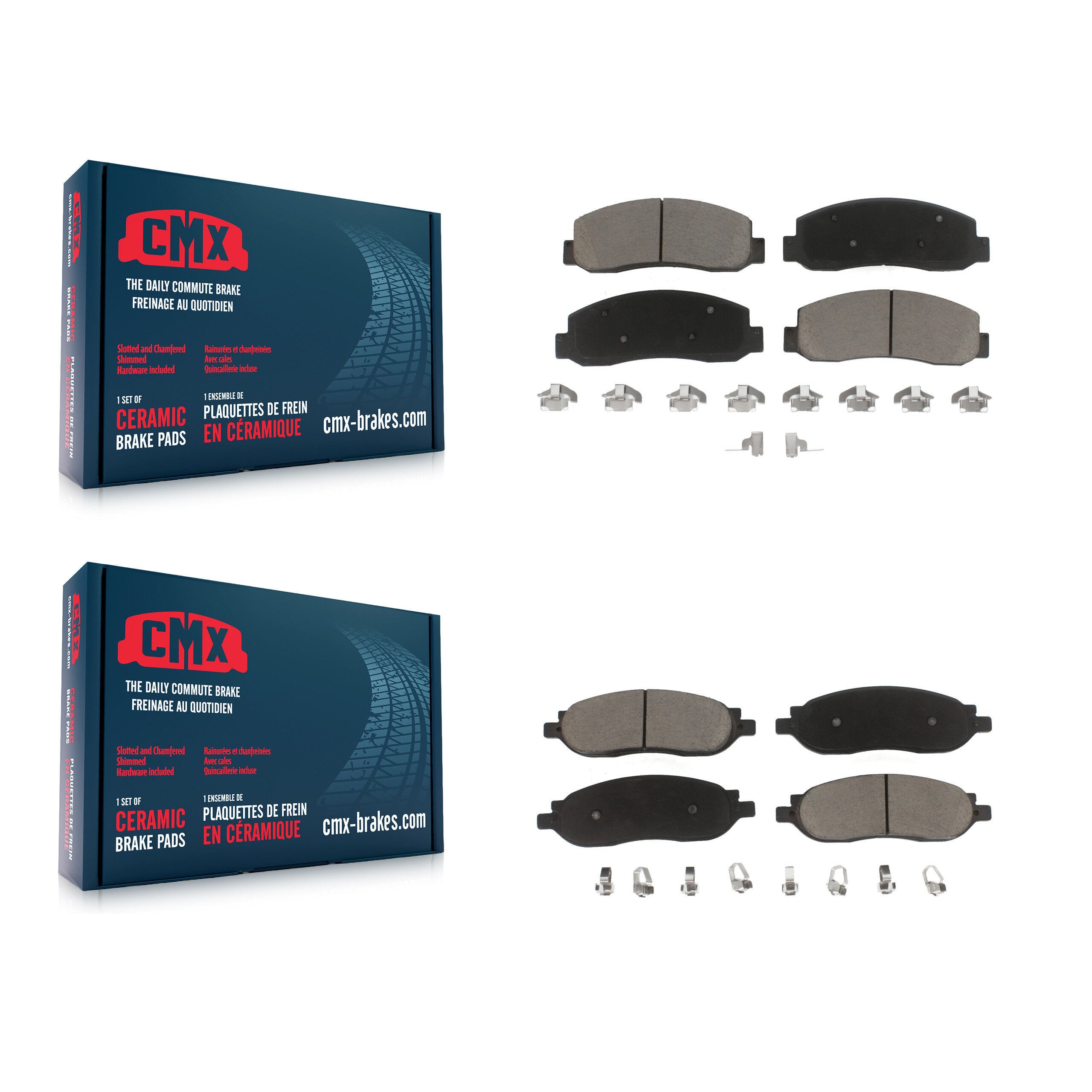 CMX KCX-100099 Disc Brake Pad for 2005-2007 Ford F-250 Super Duty, Ford F-350 Super Duty - Front and Rear product image
