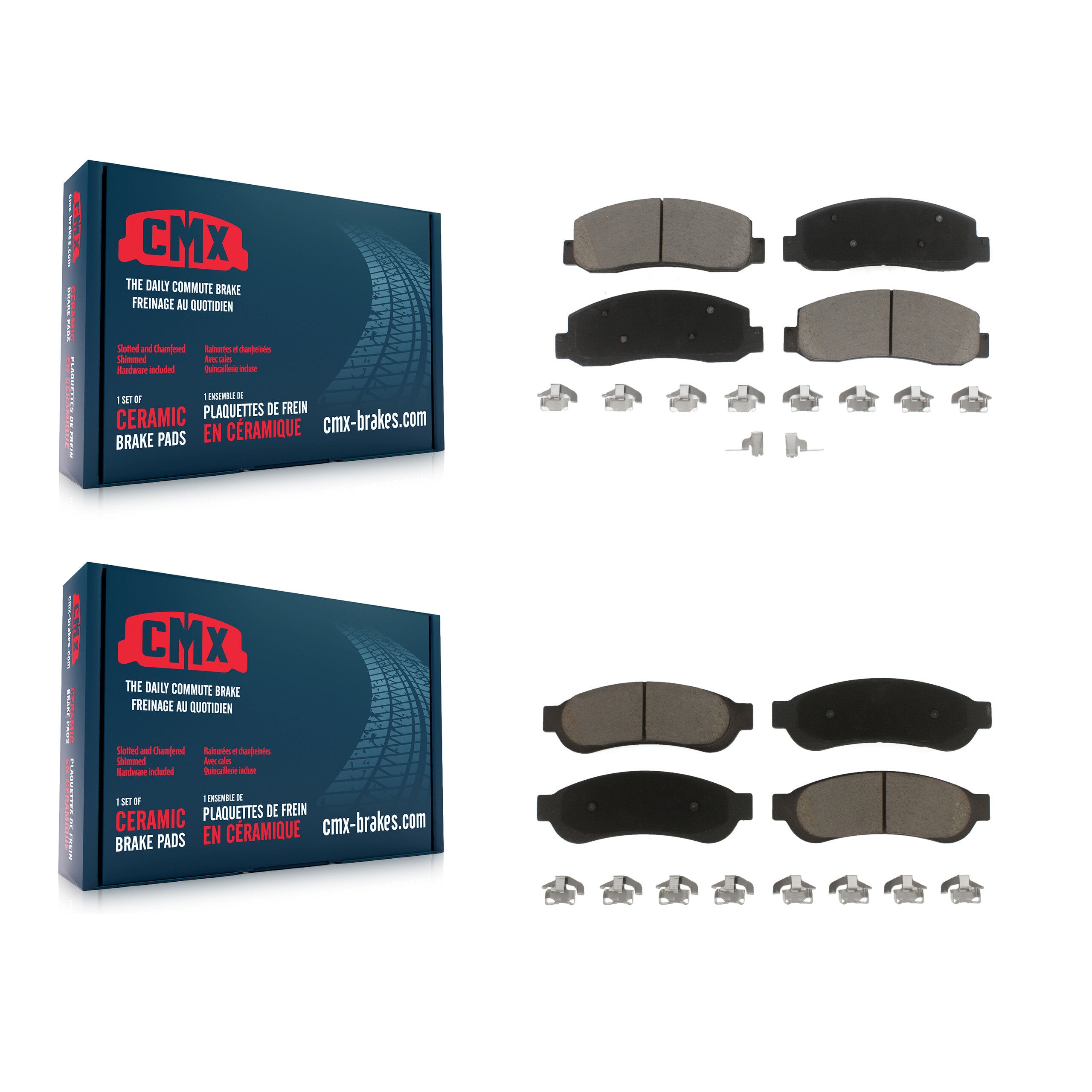 CMX KCX-100100 Disc Brake Pad for 2005-2007 Ford F-350 Super Duty - Front and Rear product image