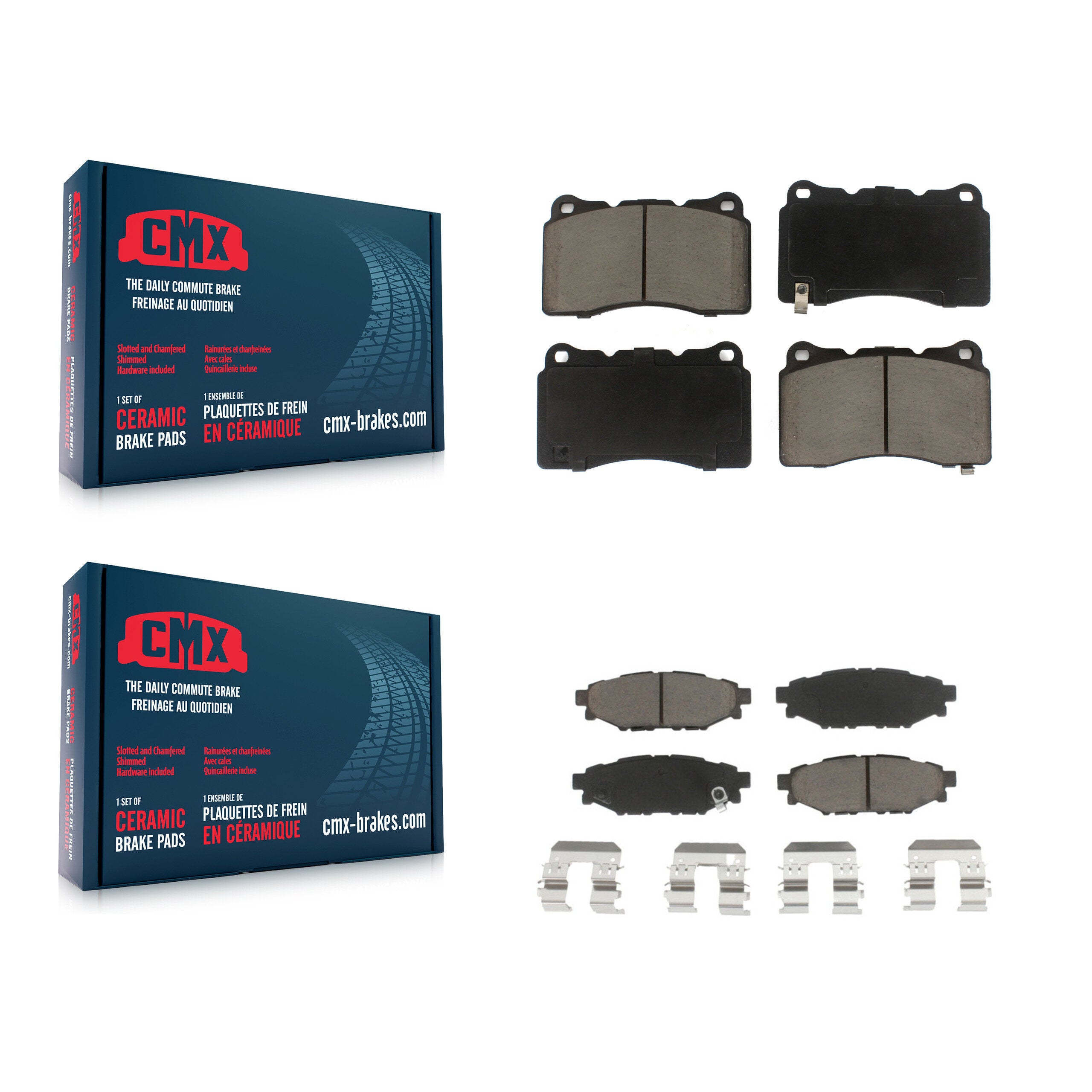 CMX KCX-100108 Disc Brake Pad for 2014 Subaru WRX - Front and Rear product image