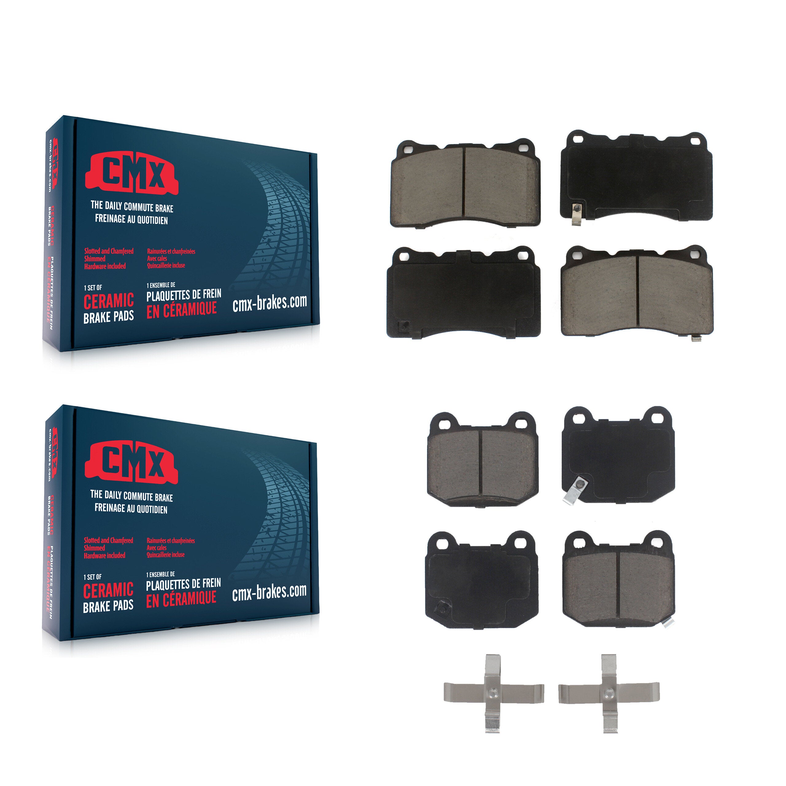 CMX KCX-100109 Disc Brake Pad for 2003-2020 Toyota 86, Subaru BRZ, Subaru WRX & more - Front and Rear product image