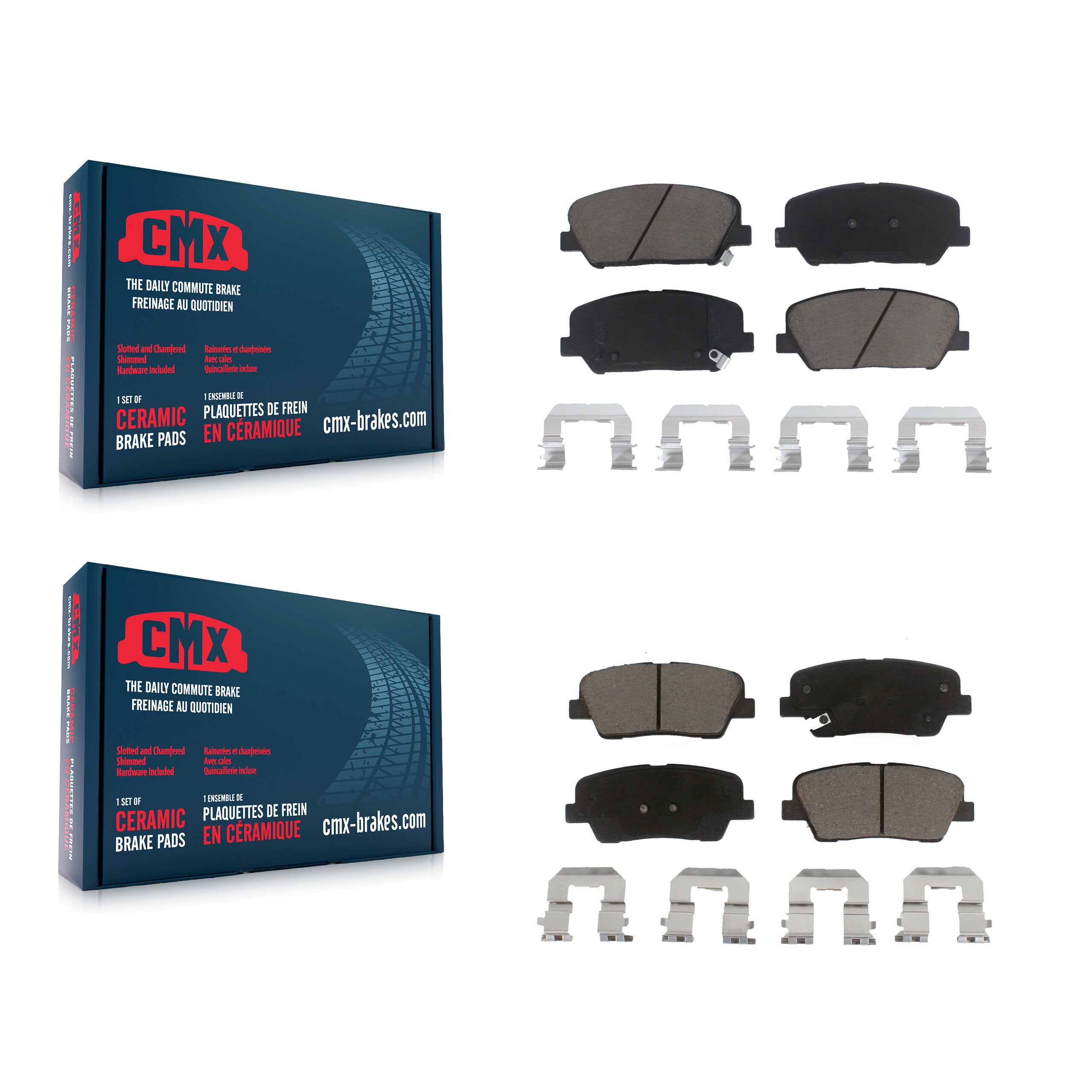 CMX KCX-100116 Disc Brake Pad for 2010-2016 Hyundai Genesis Coupe - Front and Rear product image