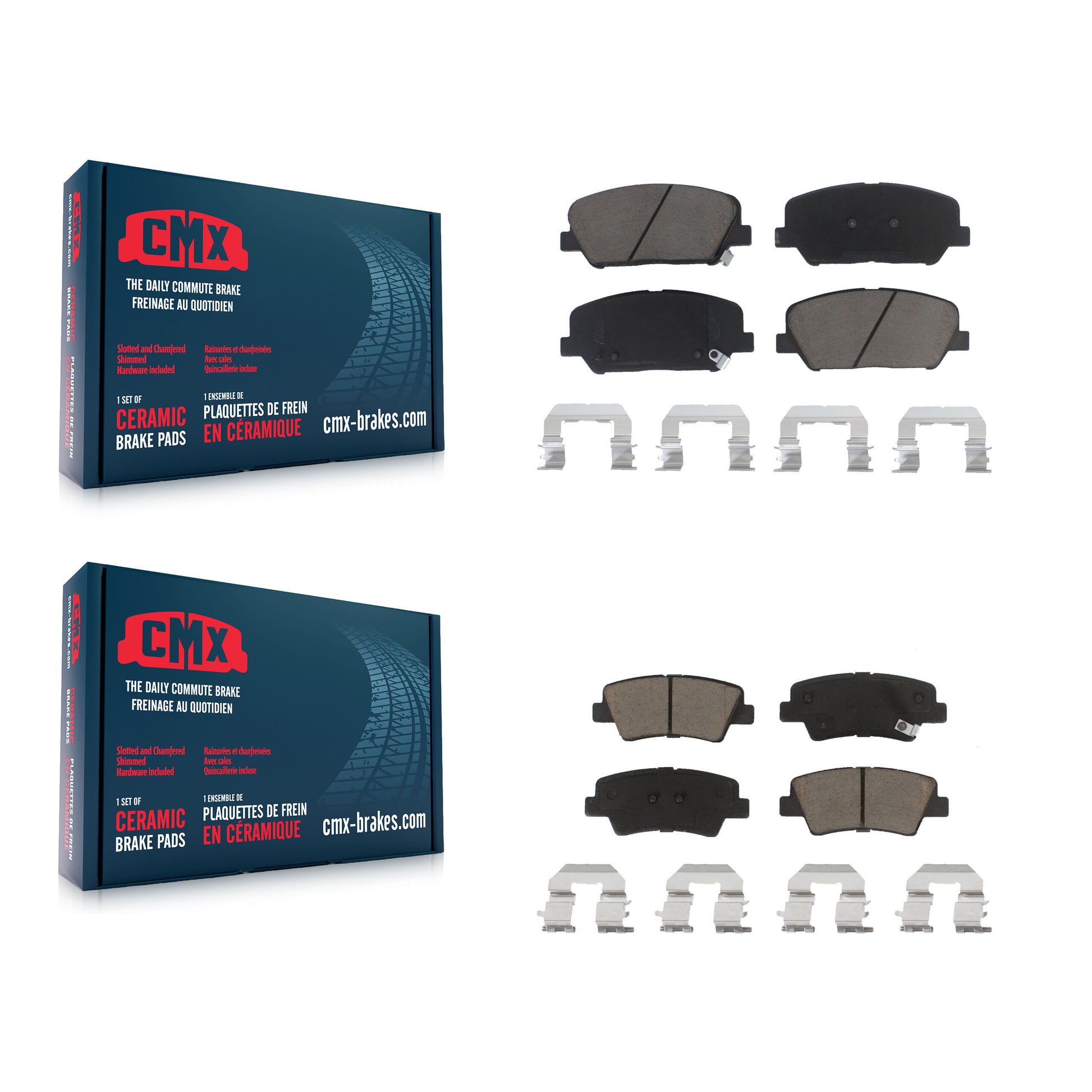 CMX KCX-100119 Disc Brake Pad for 2011-2015 Kia Optima - Front and Rear product image