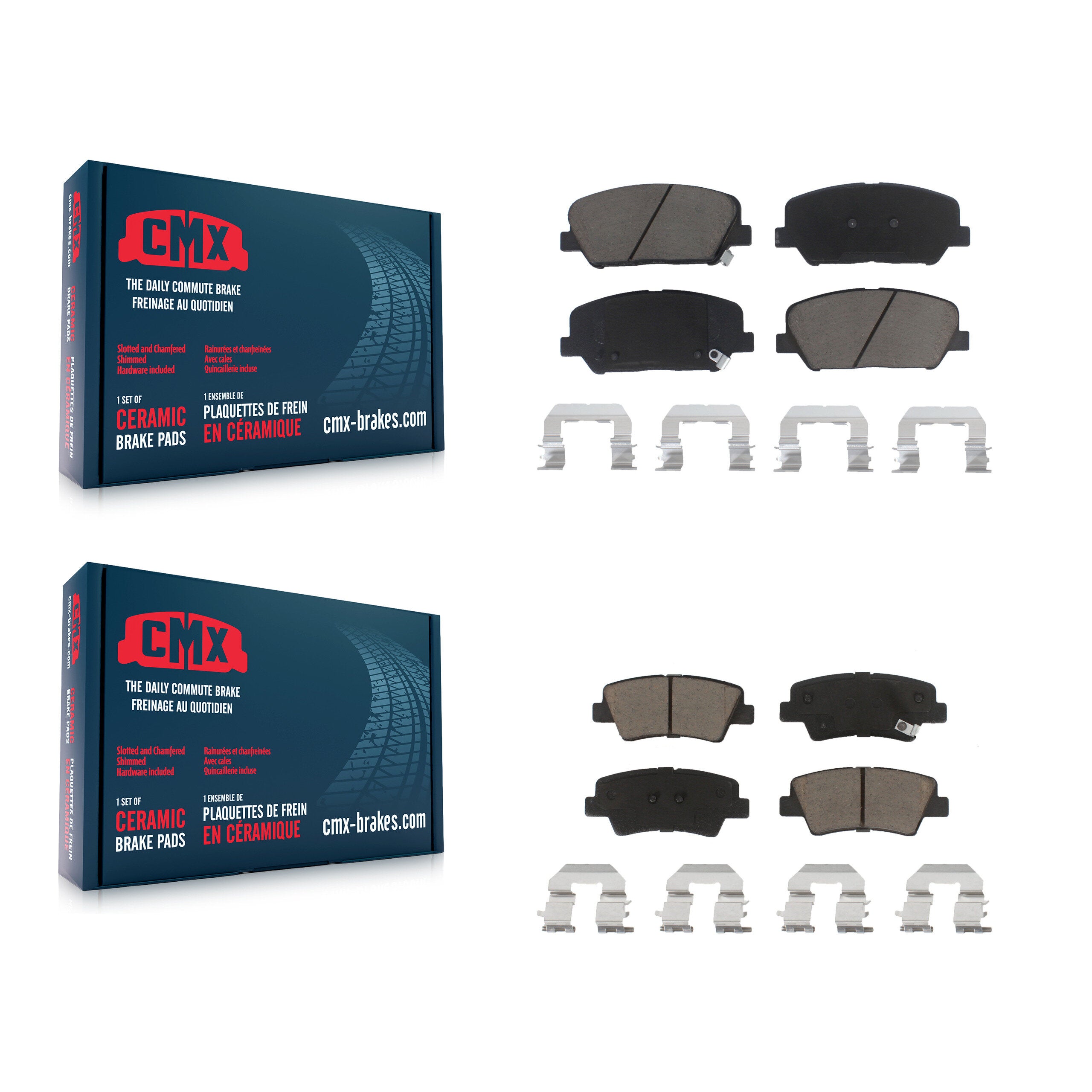 CMX KCX-100119 Disc Brake Pad for 2011-2015 Kia Optima - Front and Rear product image