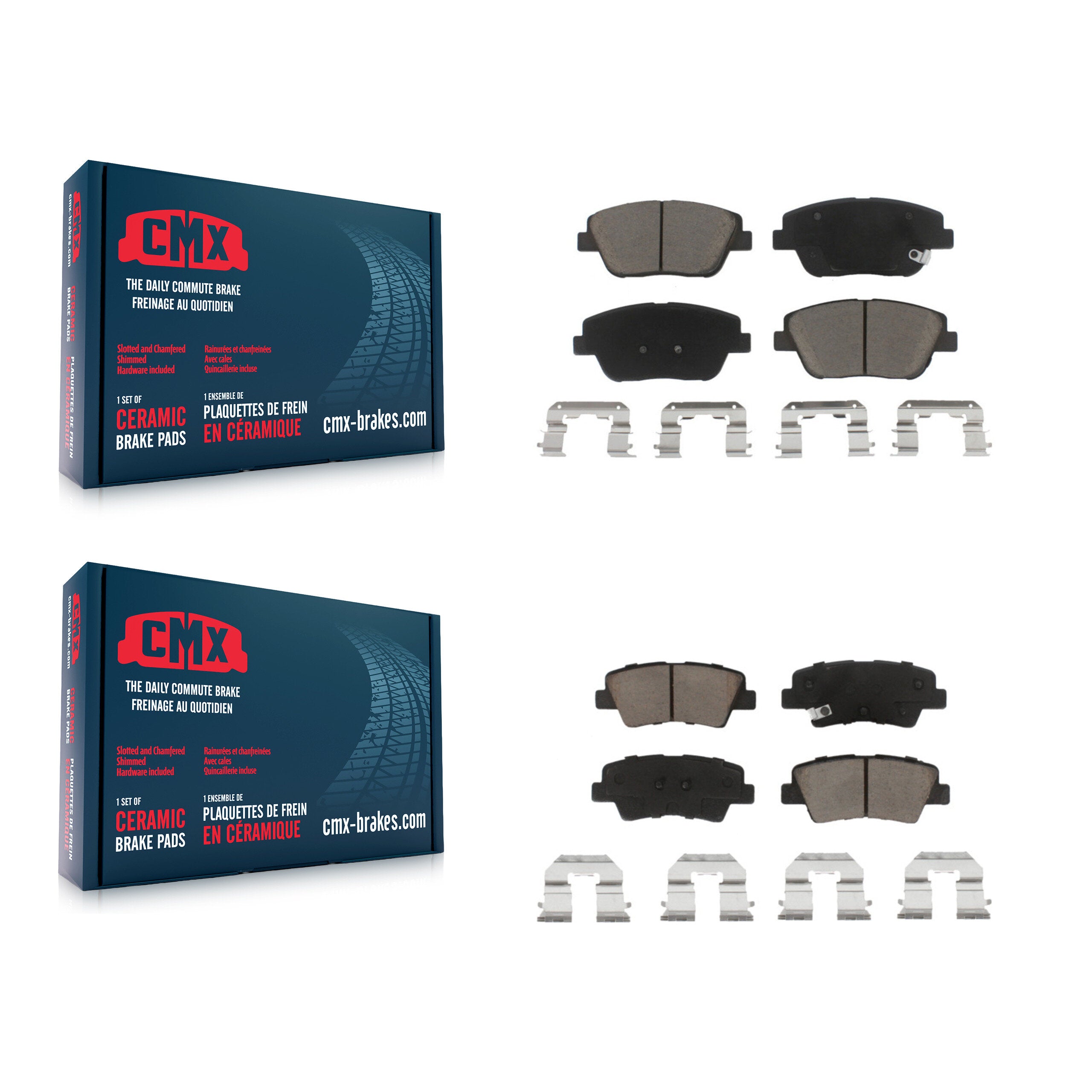 CMX KCX-100120 Disc Brake Pad for 2013-2016 Kia Optima - Front and Rear product image