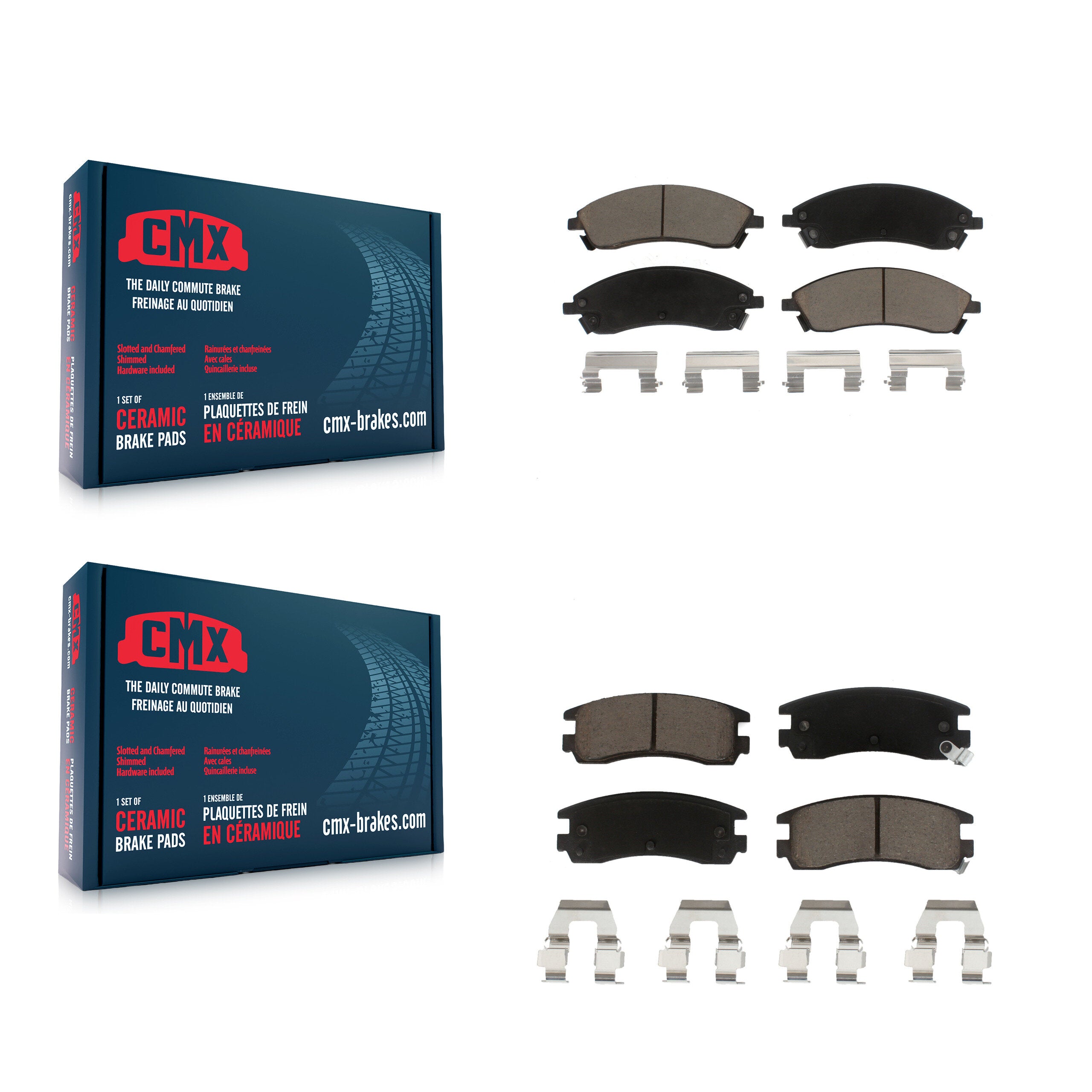 CMX KCX-100127 Disc Brake Pad for 2004 Pontiac Bonneville - Front and Rear product image