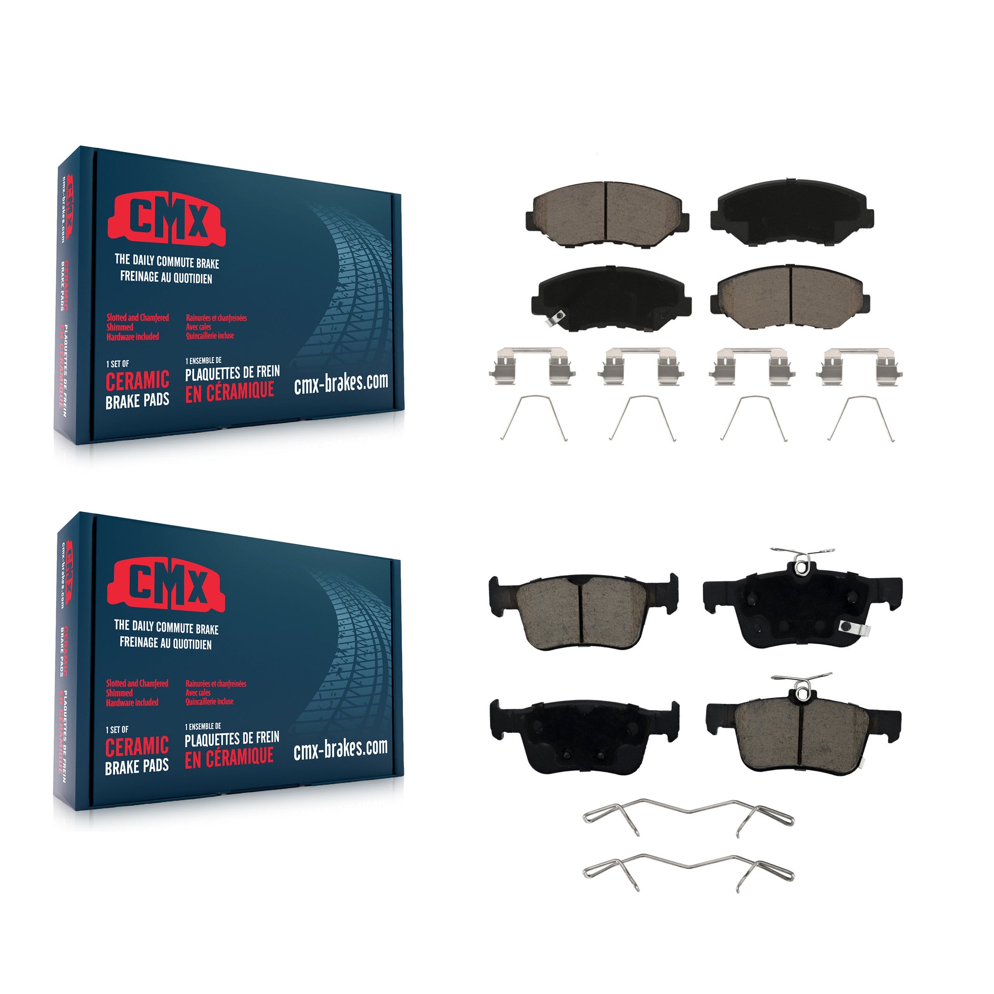 CMX KCX-100129 Disc Brake Pad for 2020-2021 Honda Civic - Front and Rear product image
