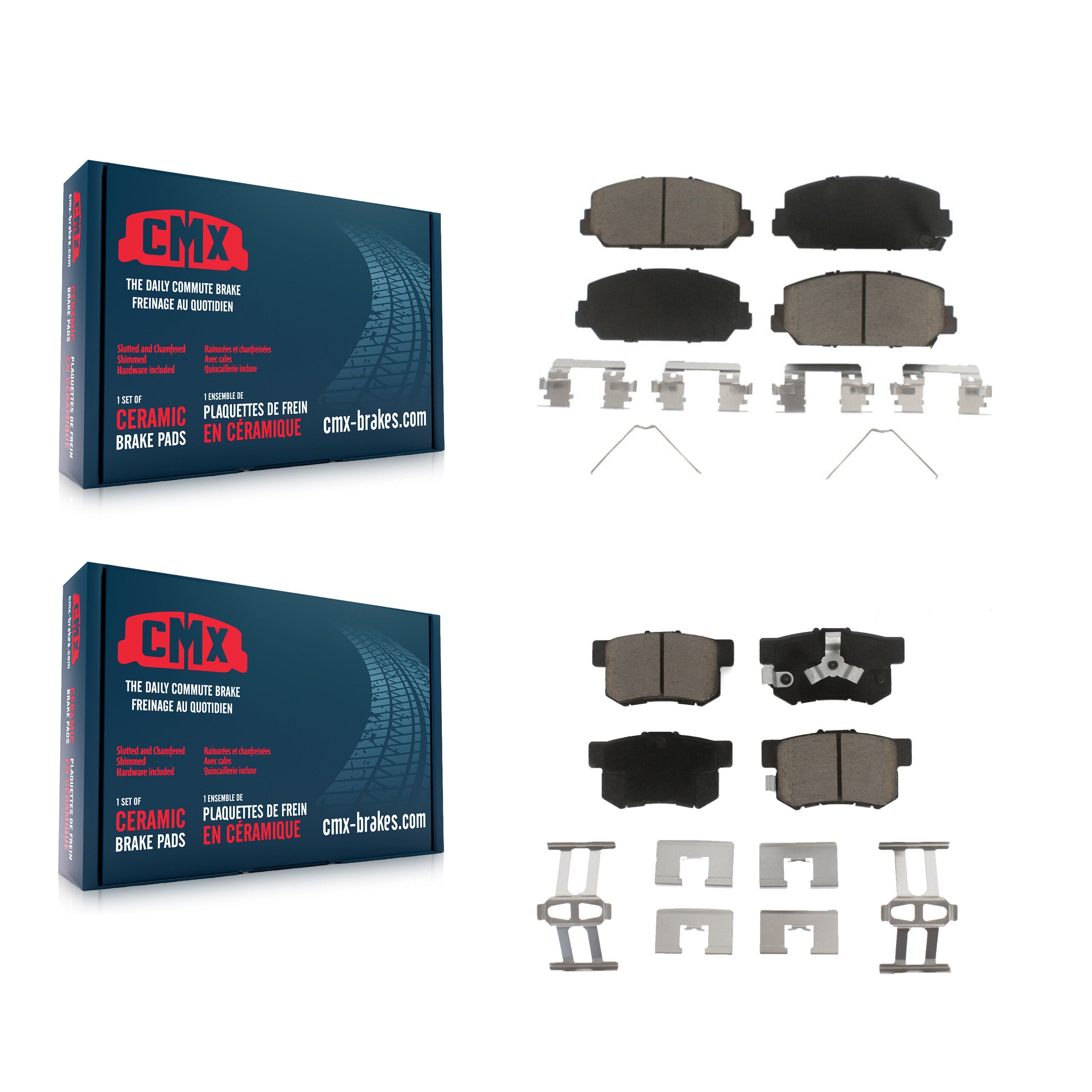 CMX KCX-100131 Disc Brake Pad for 2013-2018 Acura RDX - Front and Rear product image