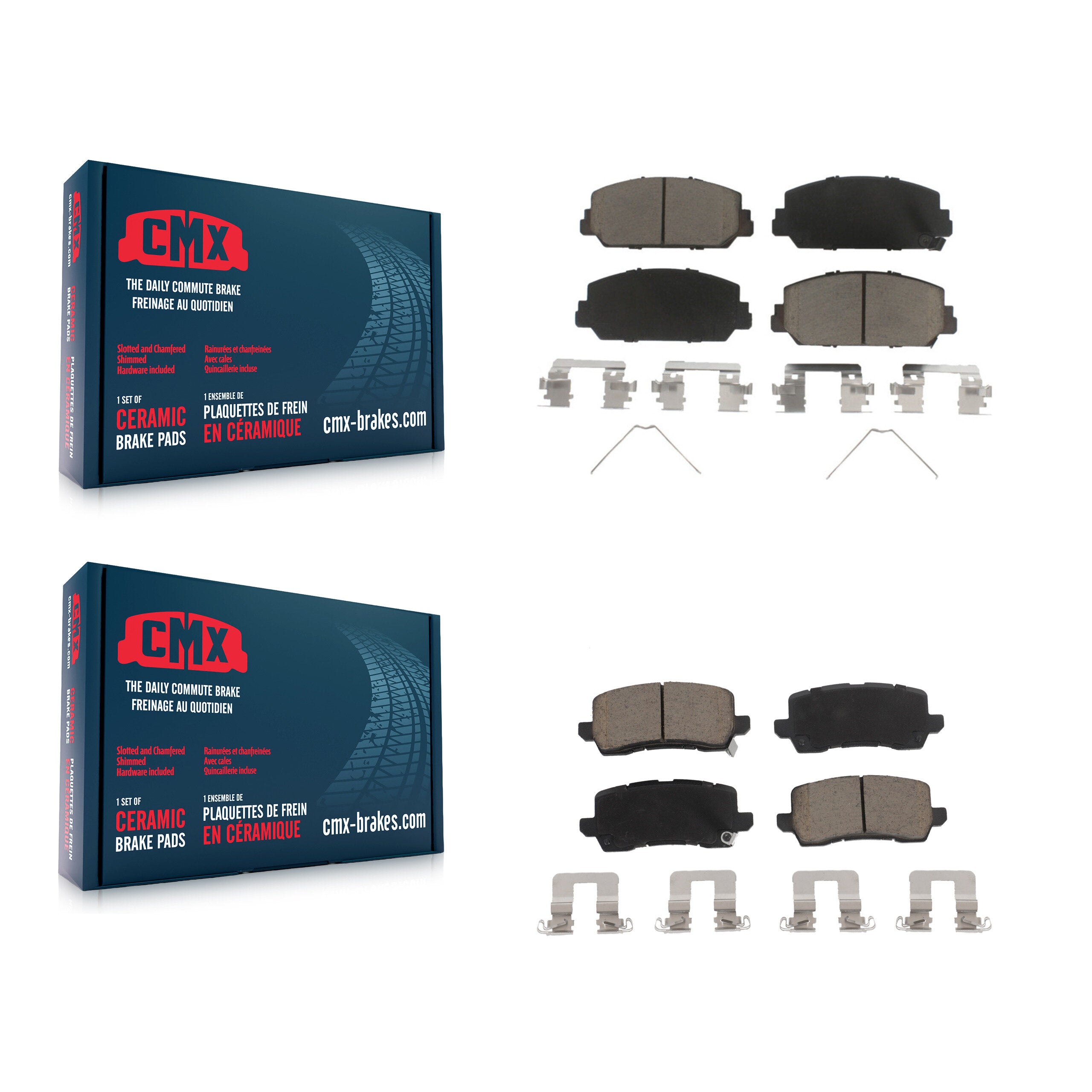 CMX KCX-100132 Disc Brake Pad for 2014-2020 Acura RLX - Front and Rear product image