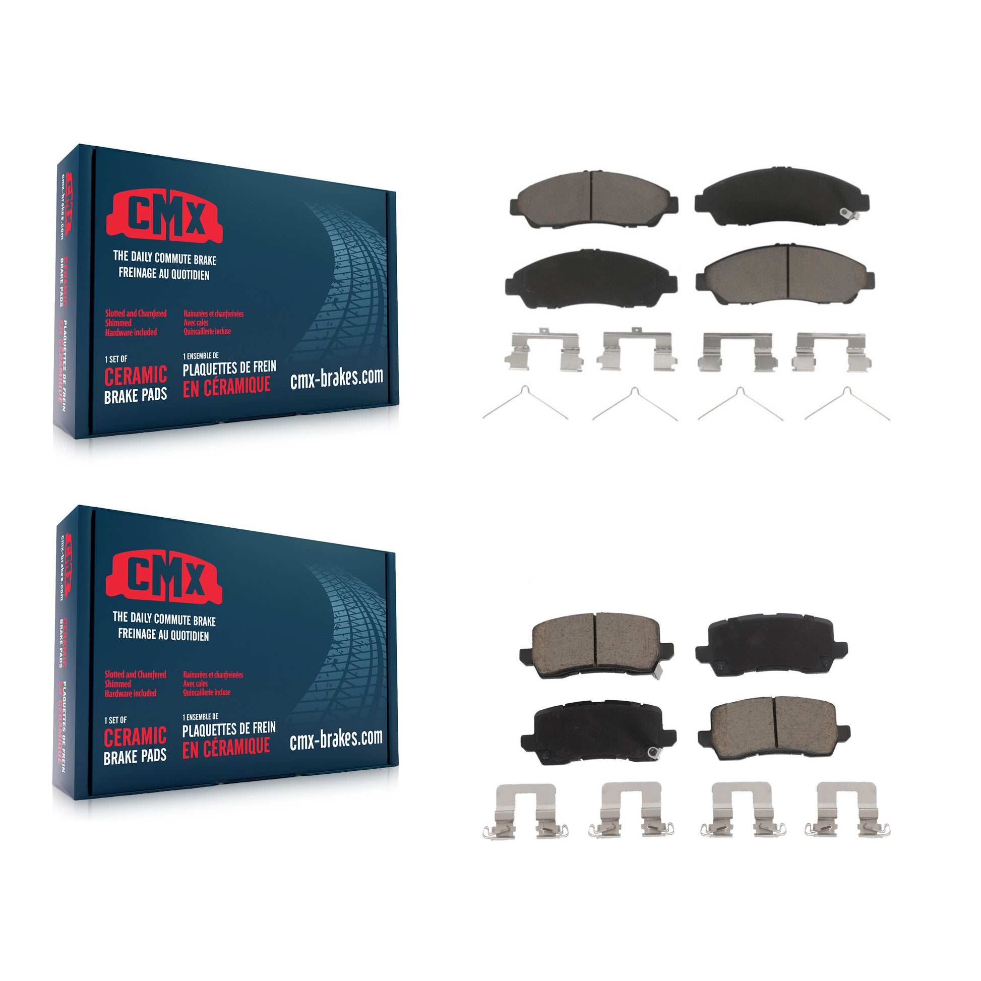 CMX KCX-100133 Disc Brake Pad for 2014-2020 Acura RLX - Front and Rear product image