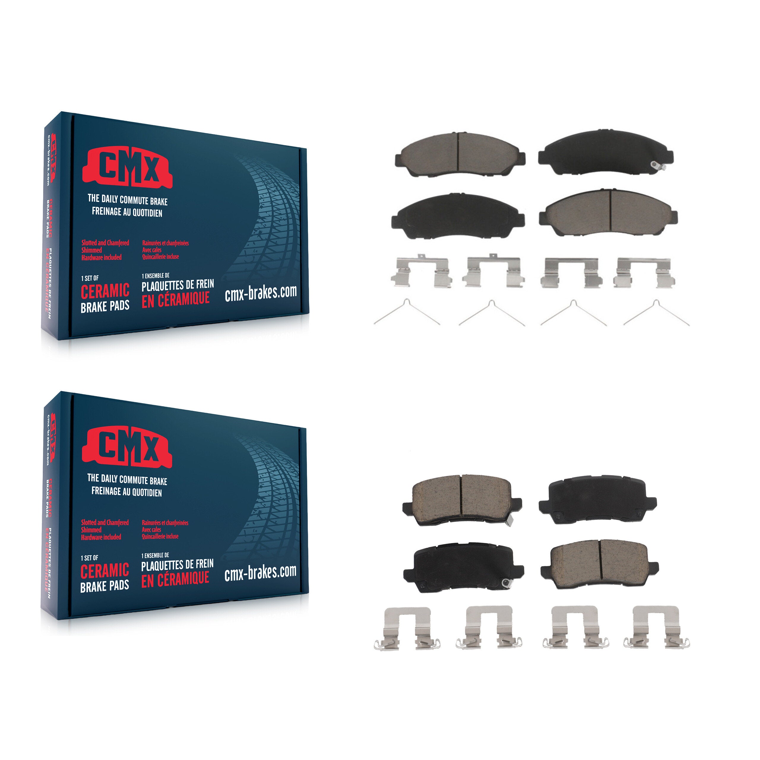 CMX KCX-100133 Disc Brake Pad for 2014-2020 Acura RLX - Front and Rear product image