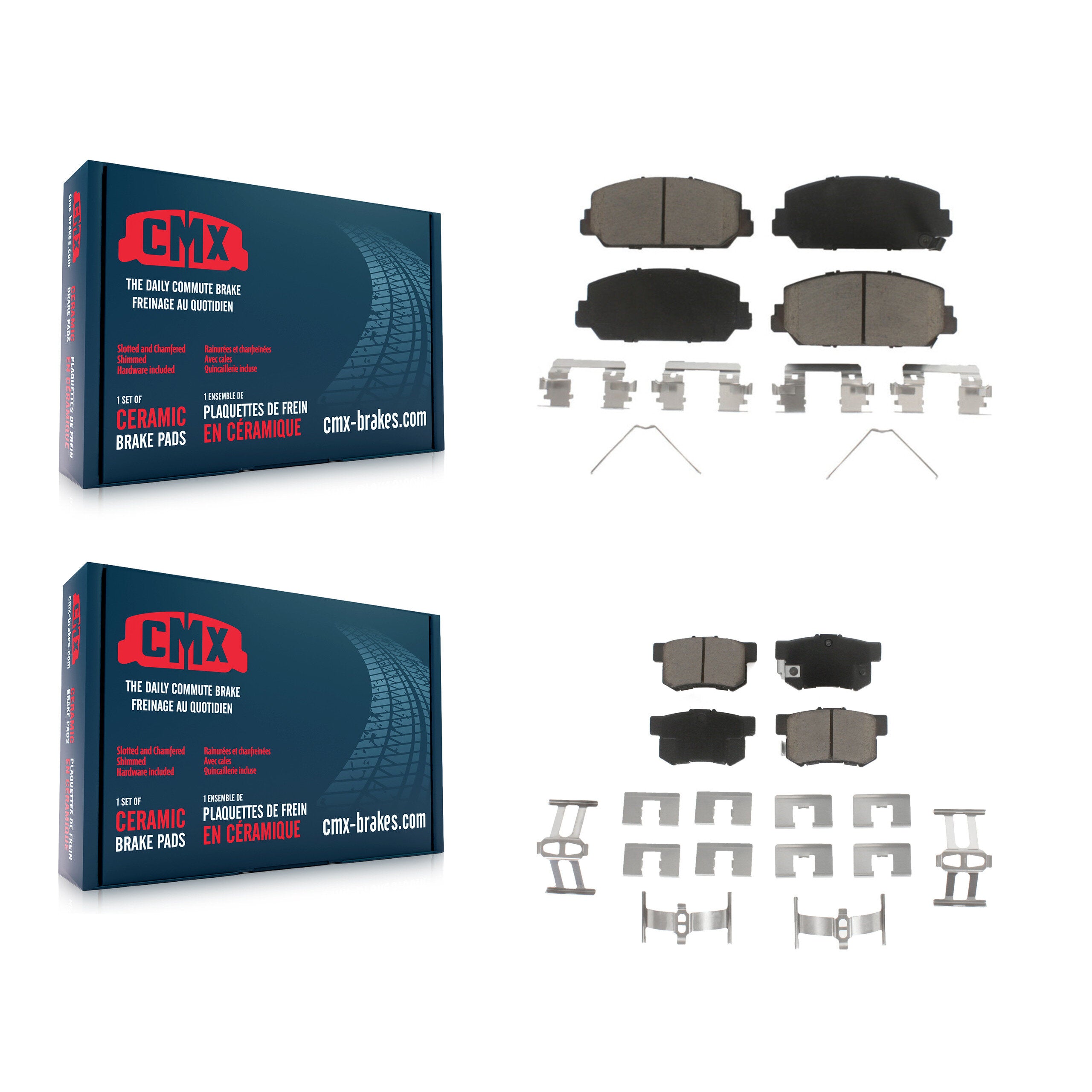 CMX KCX-100134 Disc Brake Pad for 2016-2022 Acura ILX - Front and Rear product image