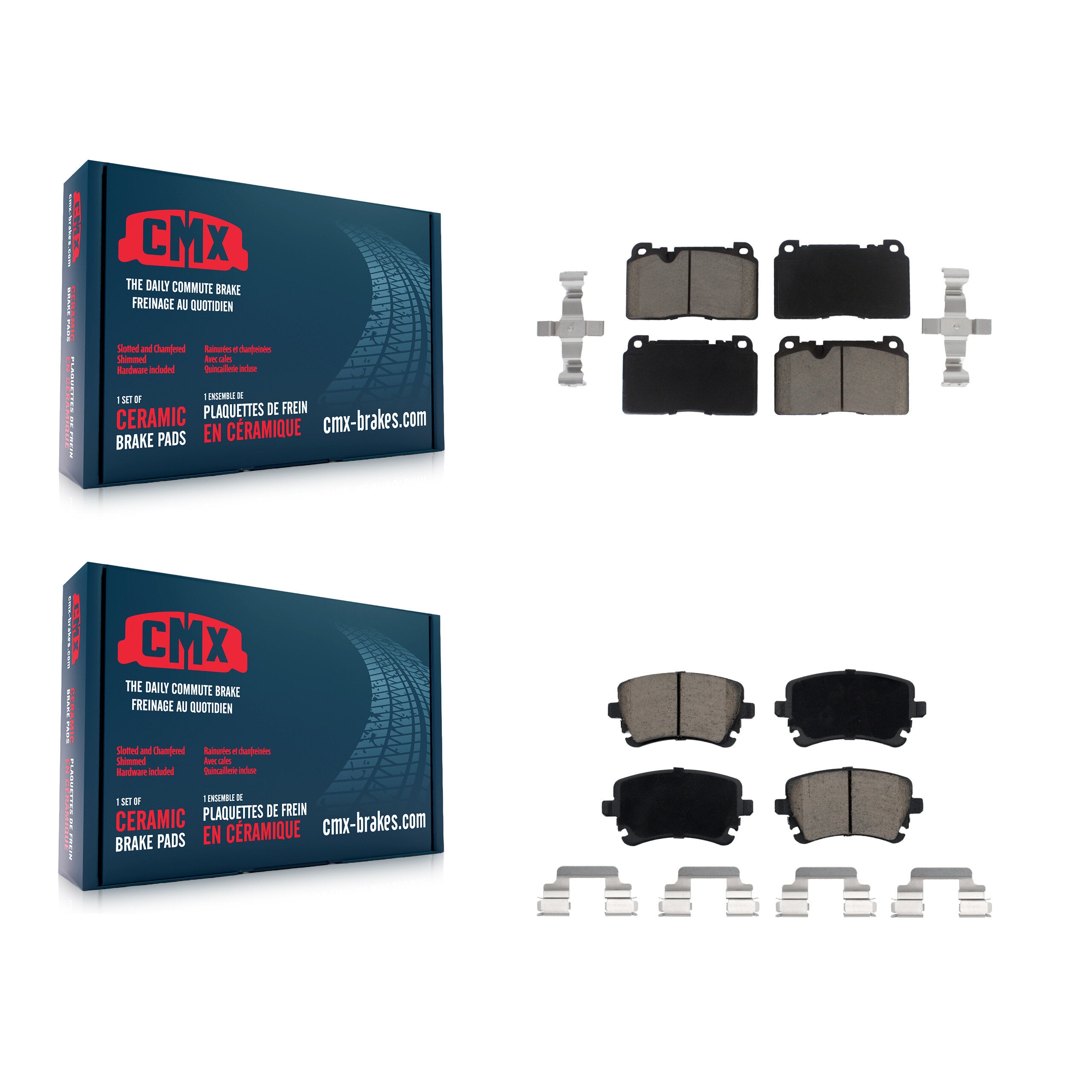 CMX KCX-100141 Disc Brake Pad for 2016 Audi Q5 - Front and Rear product image