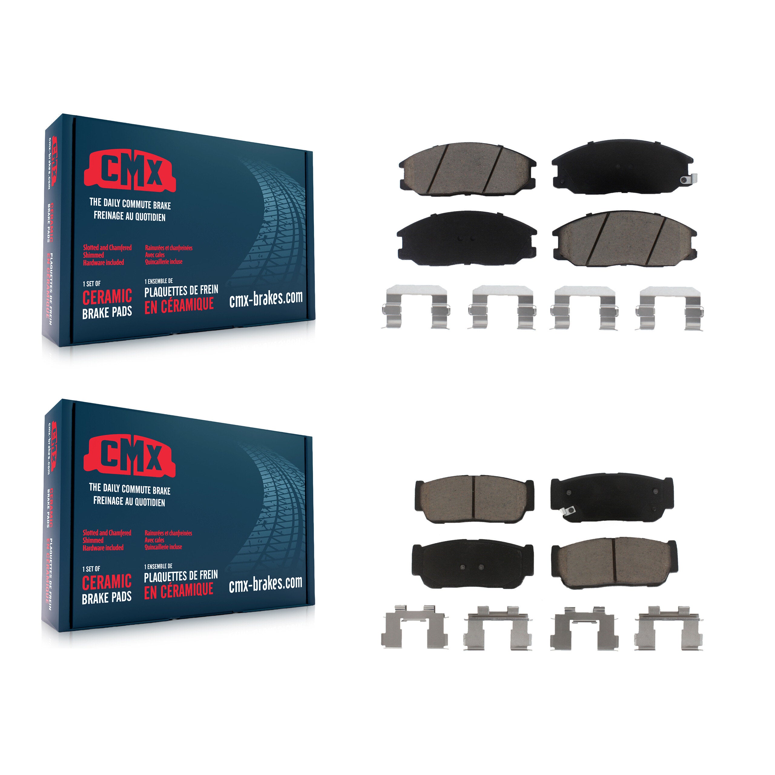 CMX KCX-100145 Disc Brake Pad for 2003-2009 Kia Sorento - Front and Rear product image