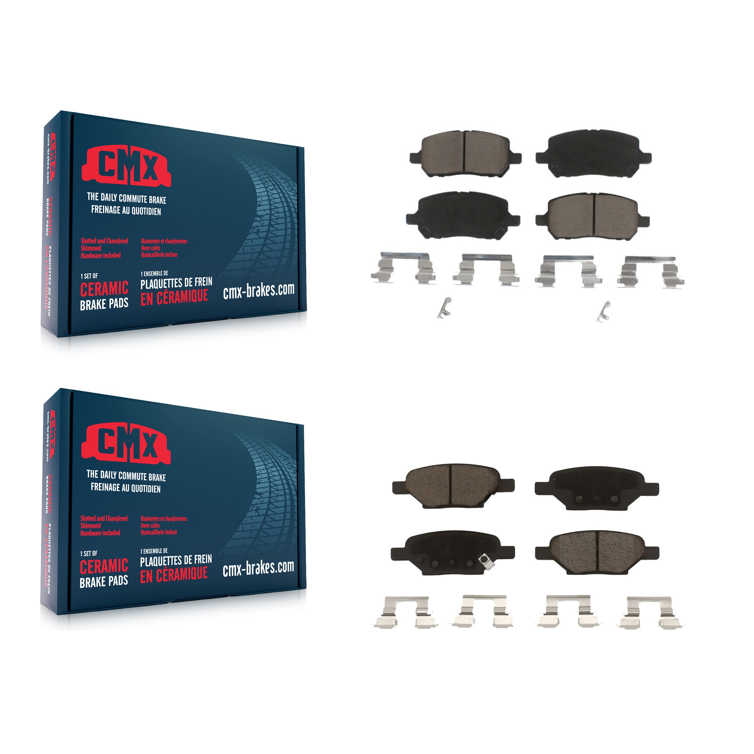 CMX KCX-100148 Disc Brake Pad for 2006-2010 Pontiac G5, Pontiac Pursuit - Front and Rear product image