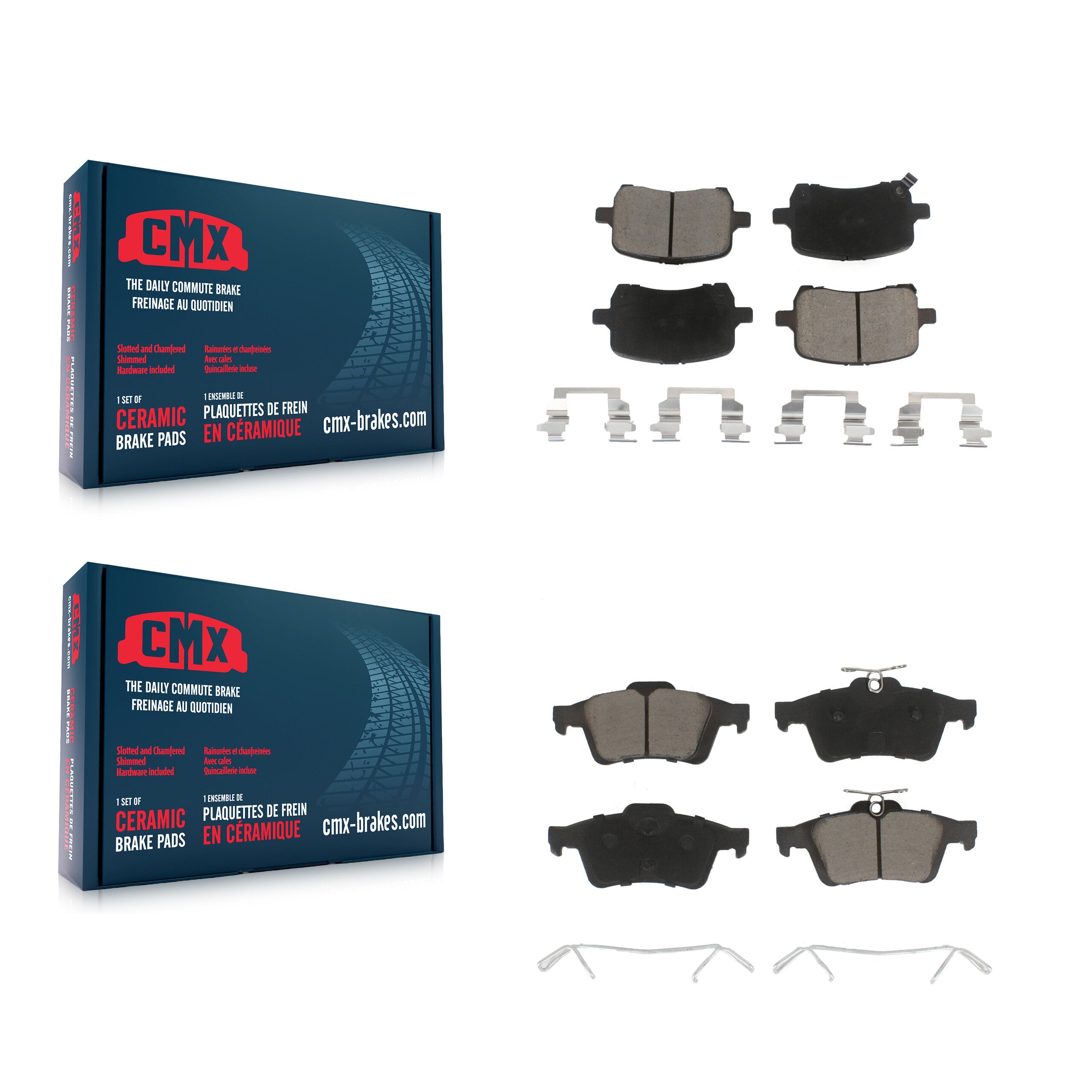 CMX KCX-100150 Disc Brake Pad for 2006-2010 Saturn Sky, Pontiac Solstice - Front and Rear product image