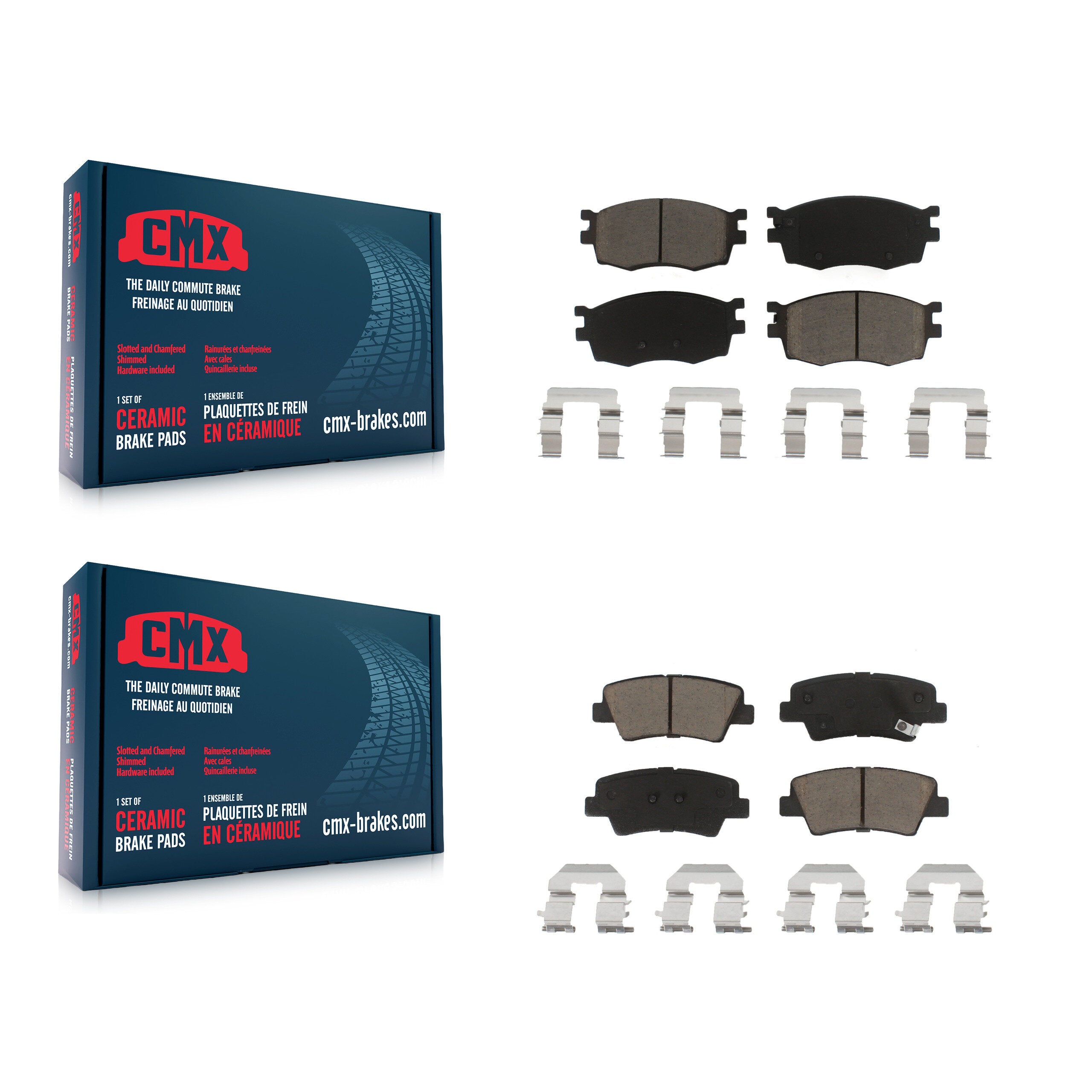 CMX KCX-100152 Disc Brake Pad for 2011 Hyundai Accent - Front and Rear product image
