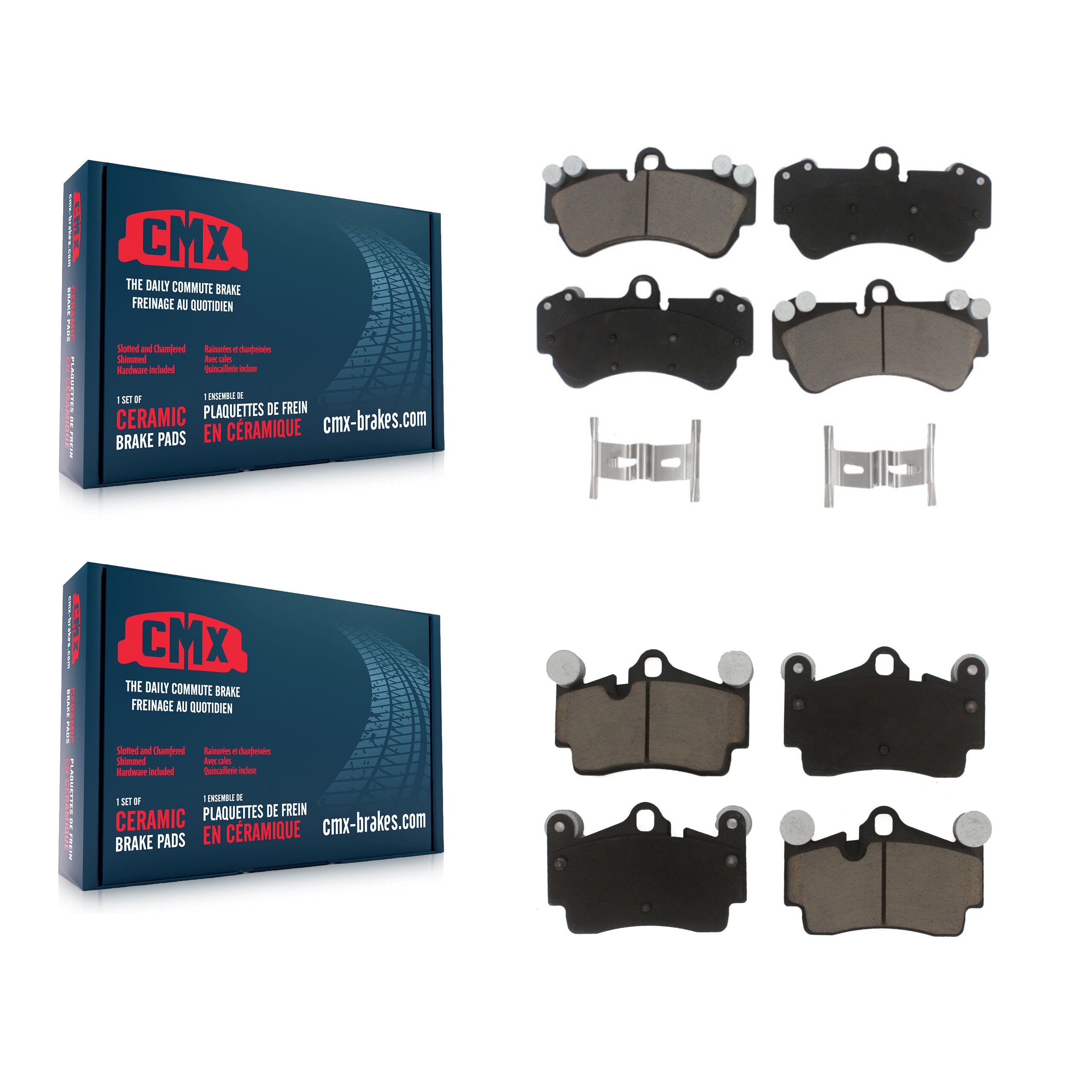 CMX KCX-100153 Disc Brake Pad for 2003-2010 Porsche Cayenne, Volkswagen Touareg - Front and Rear product image