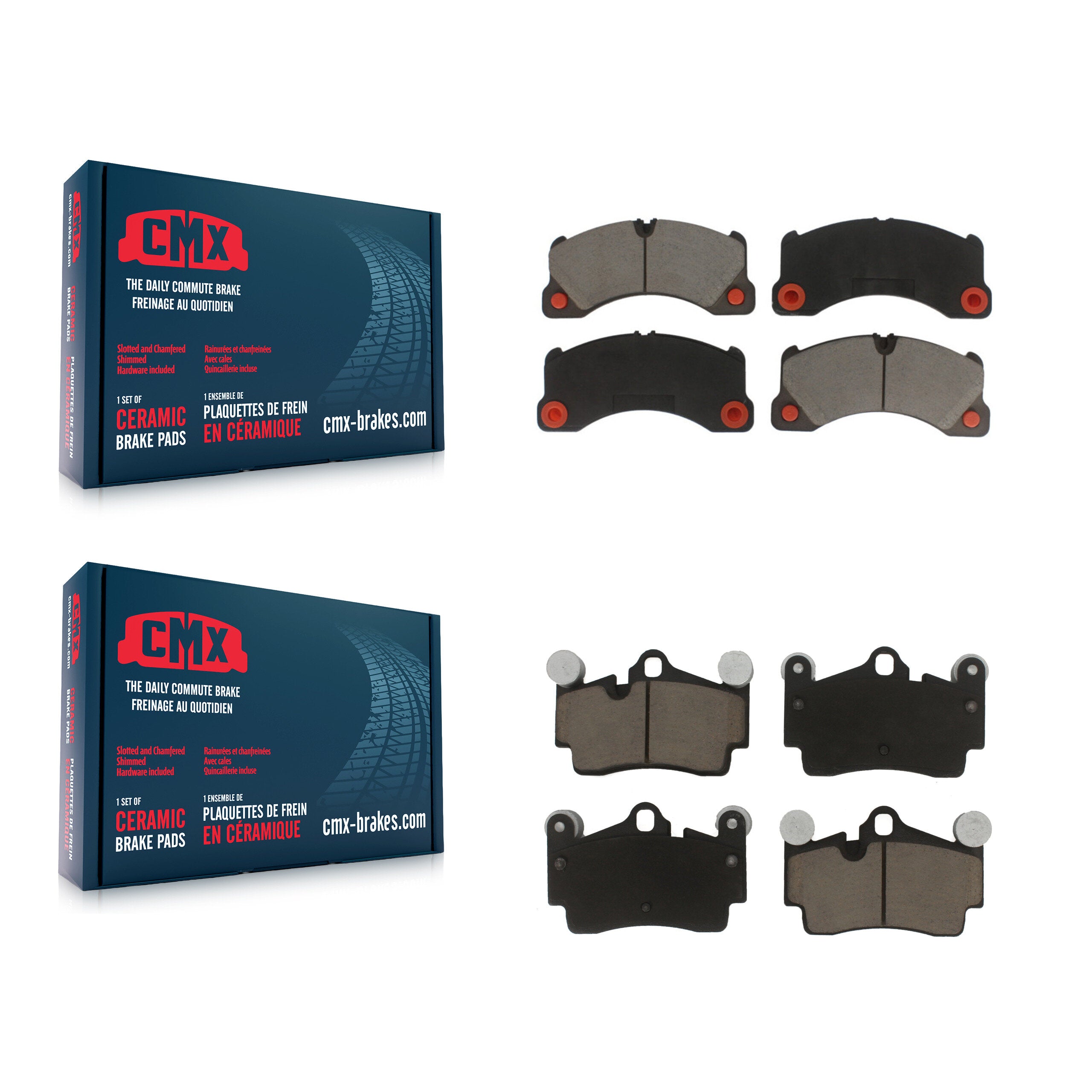 CMX KCX-100154 Disc Brake Pad for 2008-2010 Porsche Cayenne - Front and Rear product image