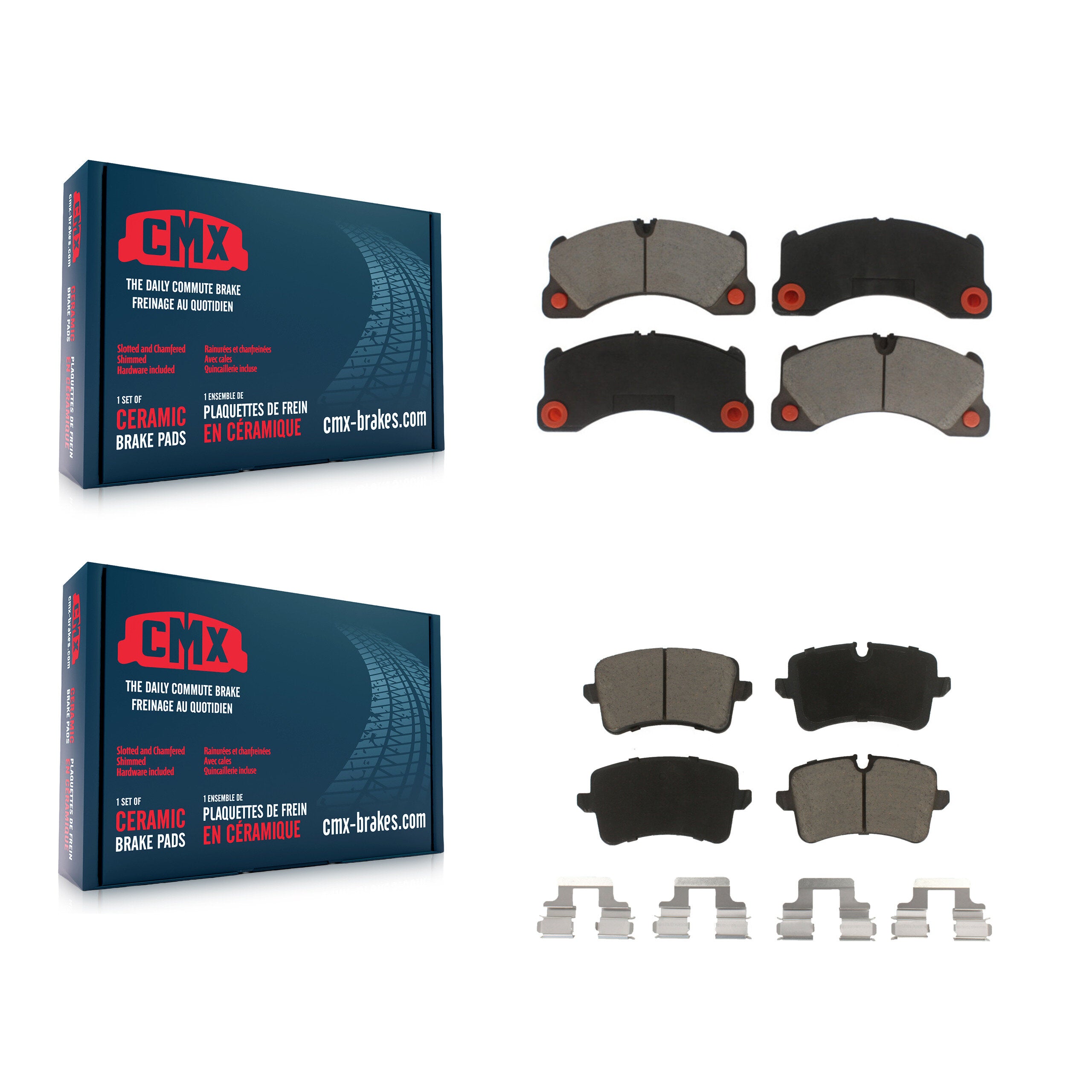 CMX KCX-100156 Disc Brake Pad for 2015-2017 Porsche Macan - Front and Rear product image
