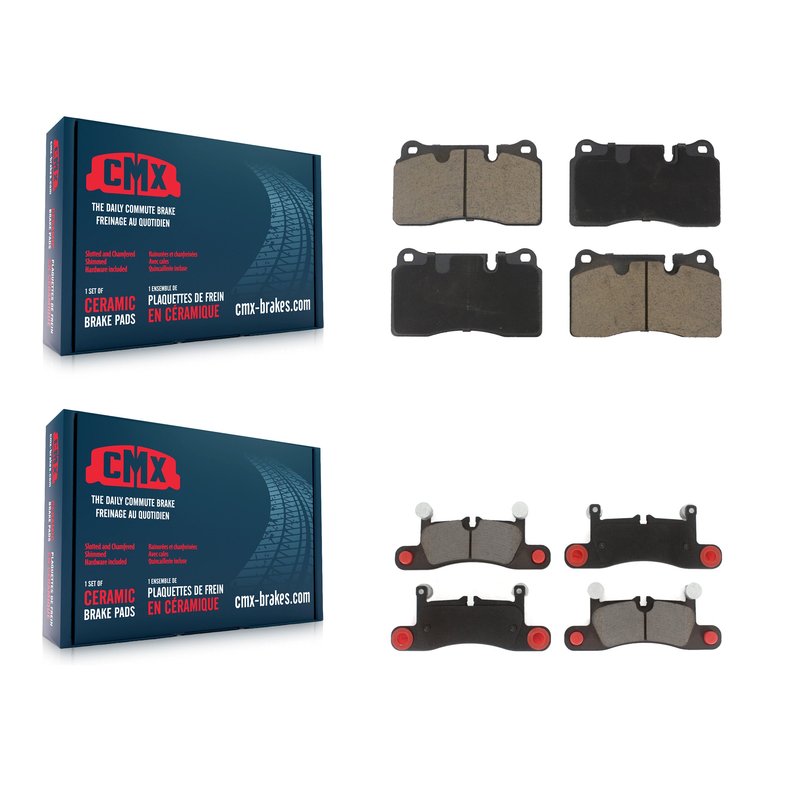 CMX KCX-100158 Disc Brake Pad for 2011-2017 Volkswagen Touareg - Front and Rear product image