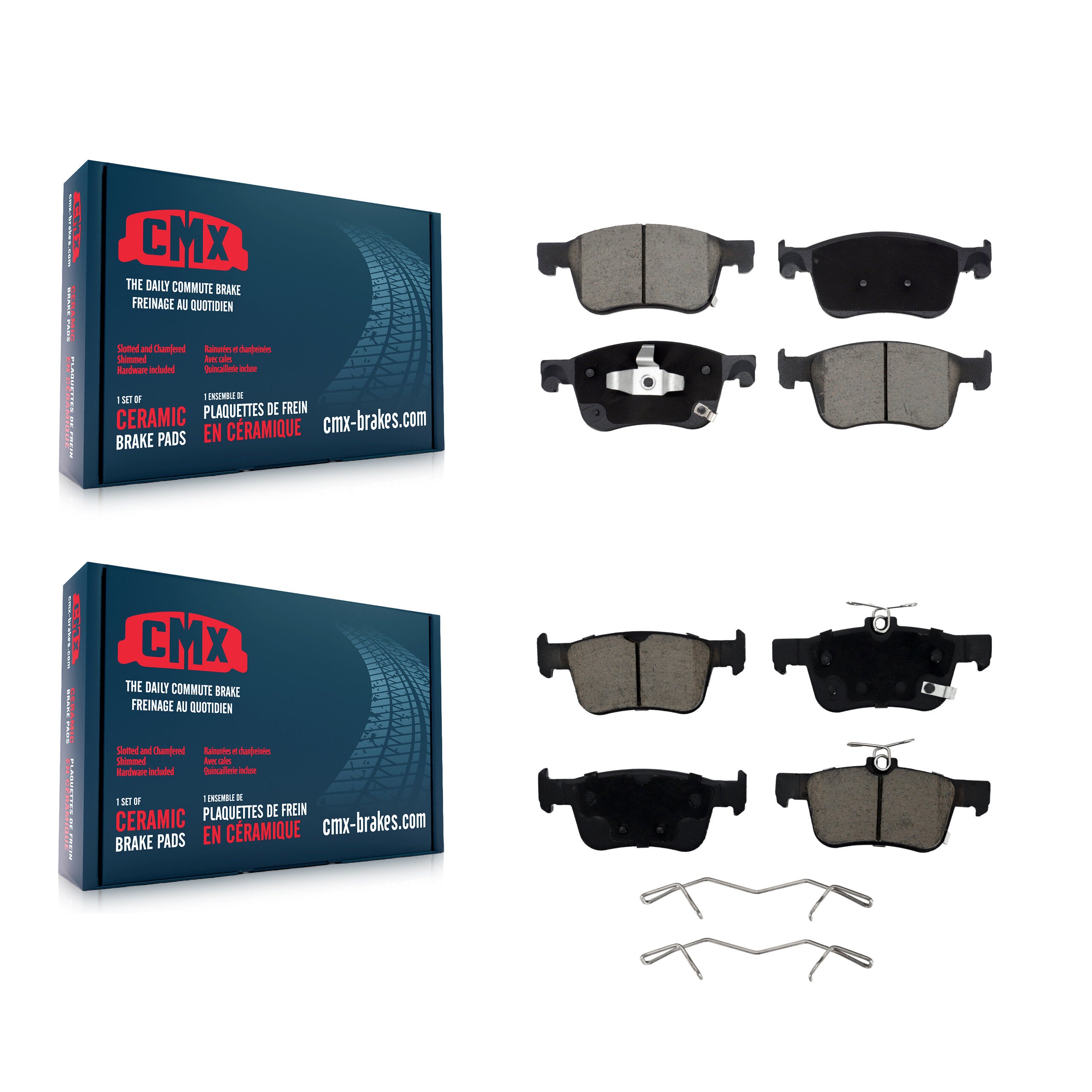CMX KCX-100159 Disc Brake Pad for 2018-2024 Honda Accord, Honda Civic - Front and Rear product image