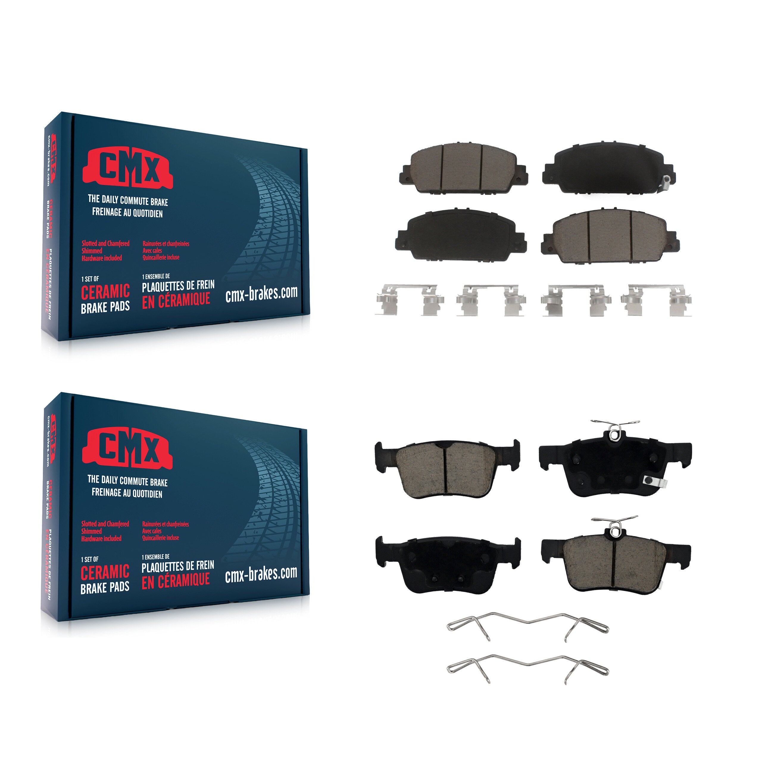 CMX KCX-100160 Disc Brake Pad for 2018-2025 Honda Accord - Front and Rear product image