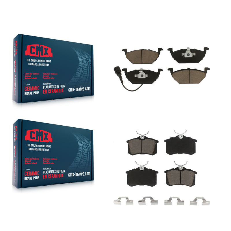 CMX KCX-100166 Disc Brake Pad for 1998-2010 Volkswagen Golf City, Volkswagen Jetta City, Volkswagen Jetta & more - Front and Rear product image