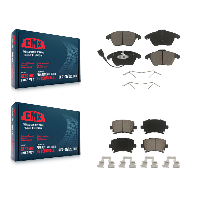 CMX KCX-100167 Disc Brake Pad for 2005-2017 Volkswagen CC, Audi TT, Volkswagen Jetta & more - Front and Rear product image