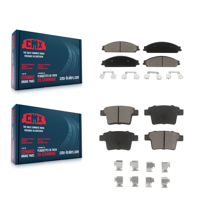 CMX KCX-100168 Disc Brake Pad for 2005-2009 Ford Taurus, Ford Taurus X, Mercury Sable & more - Front and Rear product image