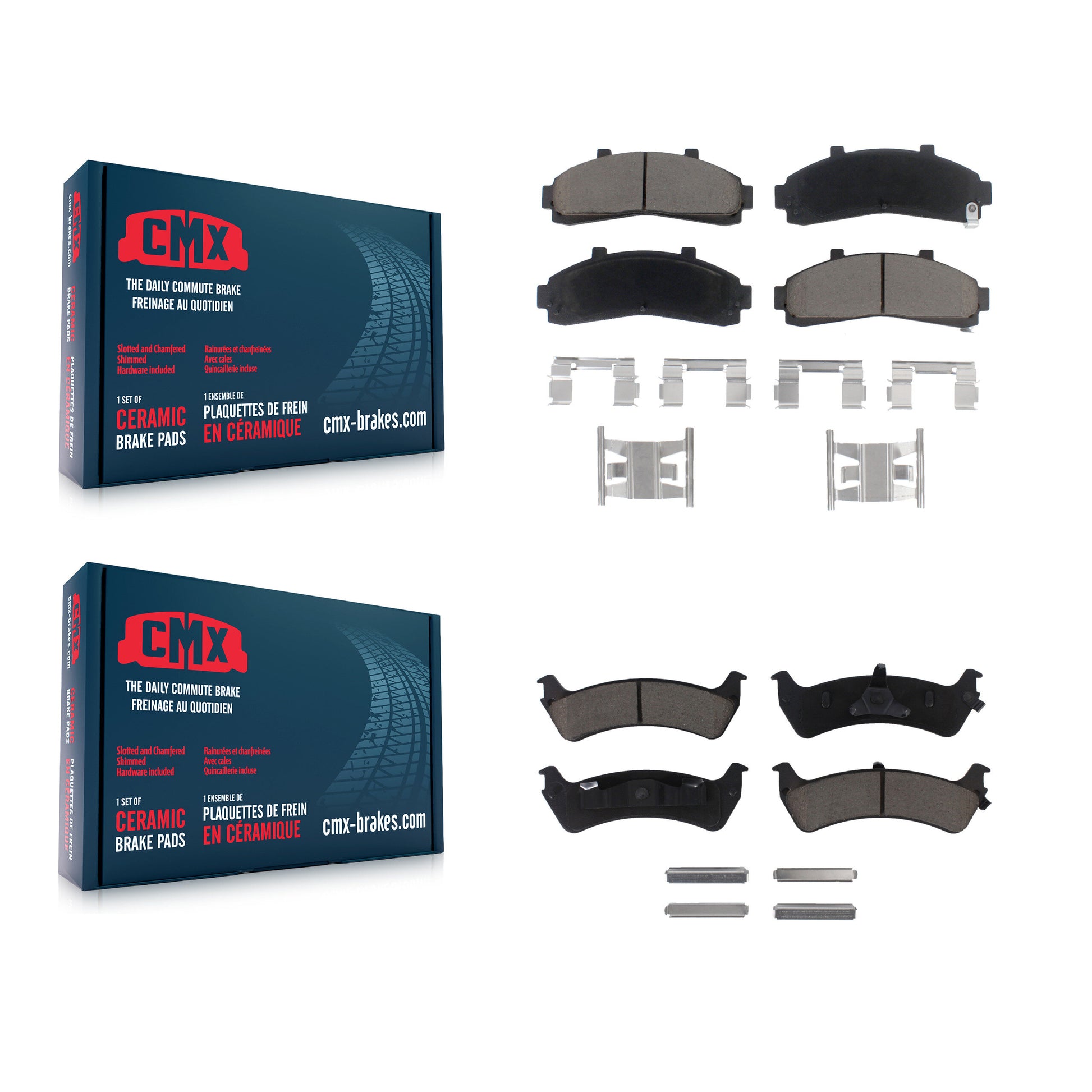 CMX KCX-100169 Disc Brake Pad for 1995-2002 Ford Explorer, Ford Ranger, Mercury Mountaineer - Front and Rear product image