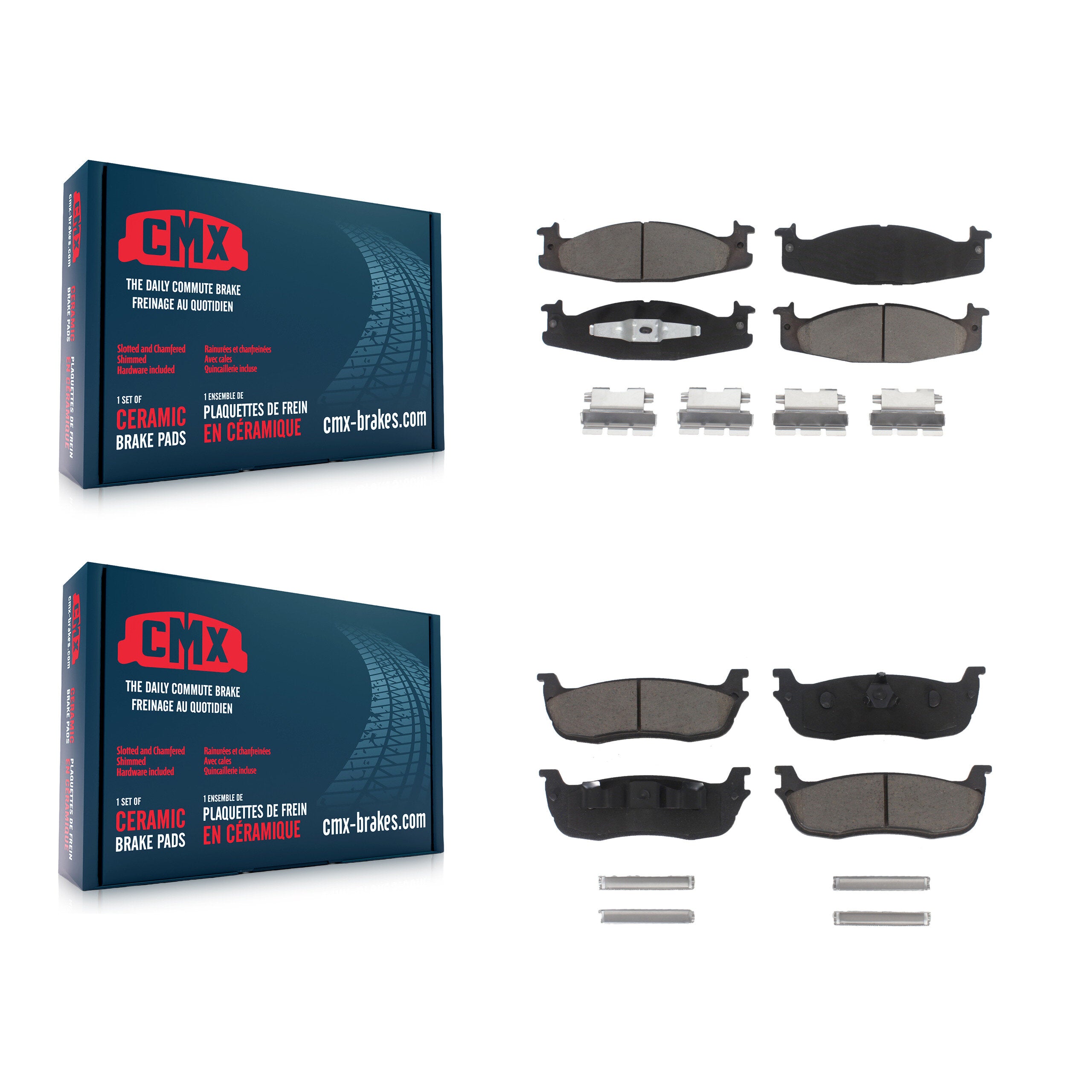 CMX KCX-100171 Disc Brake Pad for 1996 Ford F-150 - Front and Rear product image