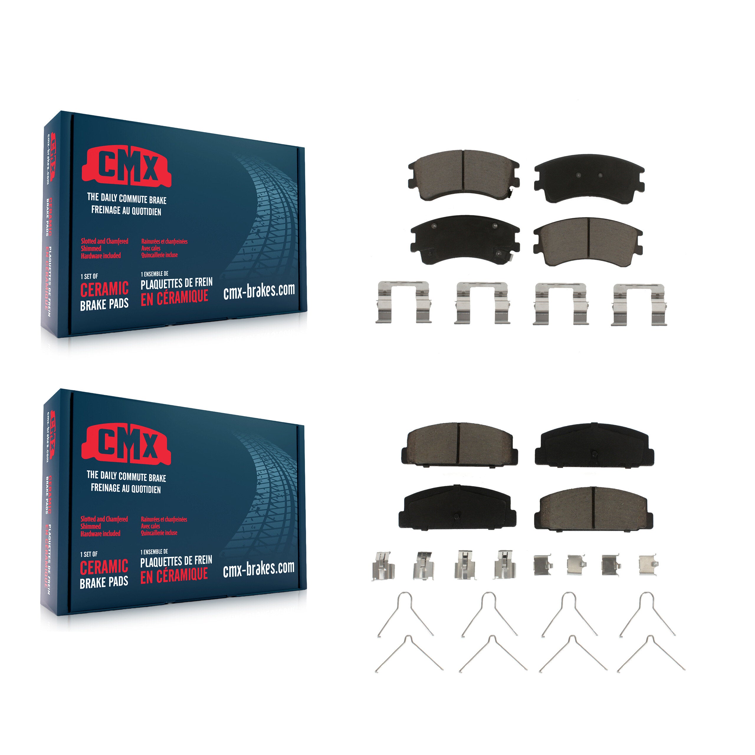 CMX KCX-100184 Disc Brake Pad for 2003-2005 Mazda 6 - Front and Rear product image
