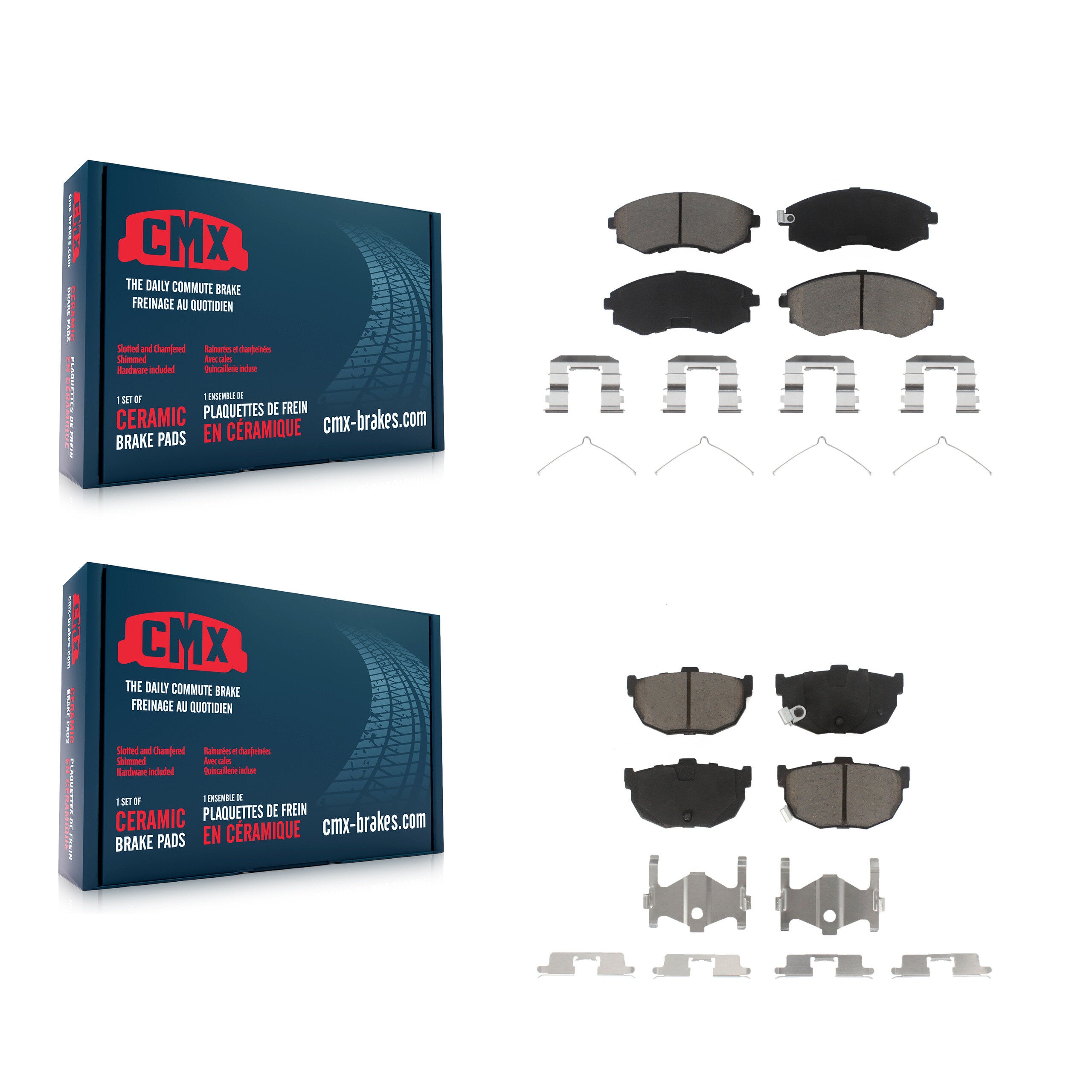 CMX KCX-100187 Disc Brake Pad for 1994-2006 Hyundai Elantra, Hyundai Tiburon - Front and Rear product image