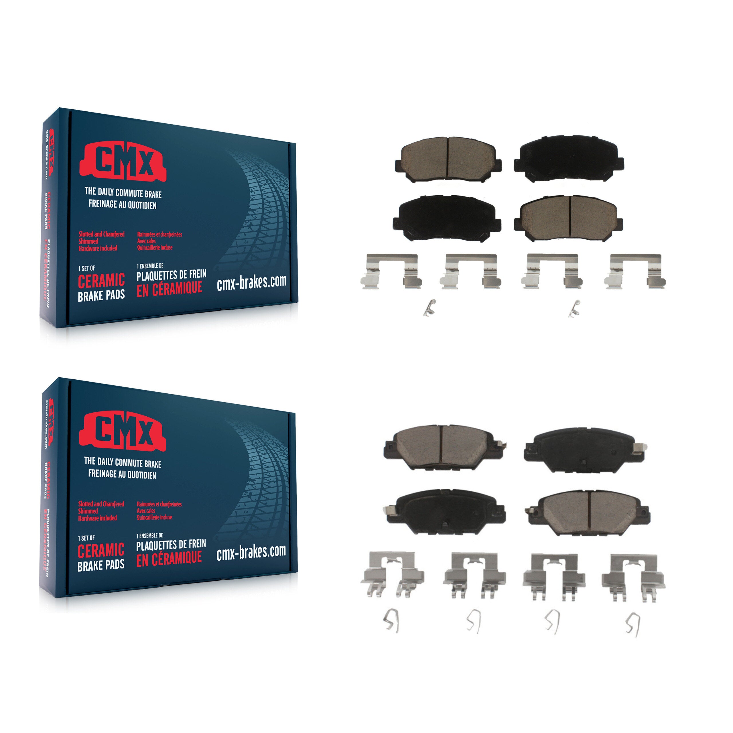 CMX KCX-100194 Disc Brake Pad for 2016-2024 Mazda CX-5 - Front and Rear product image