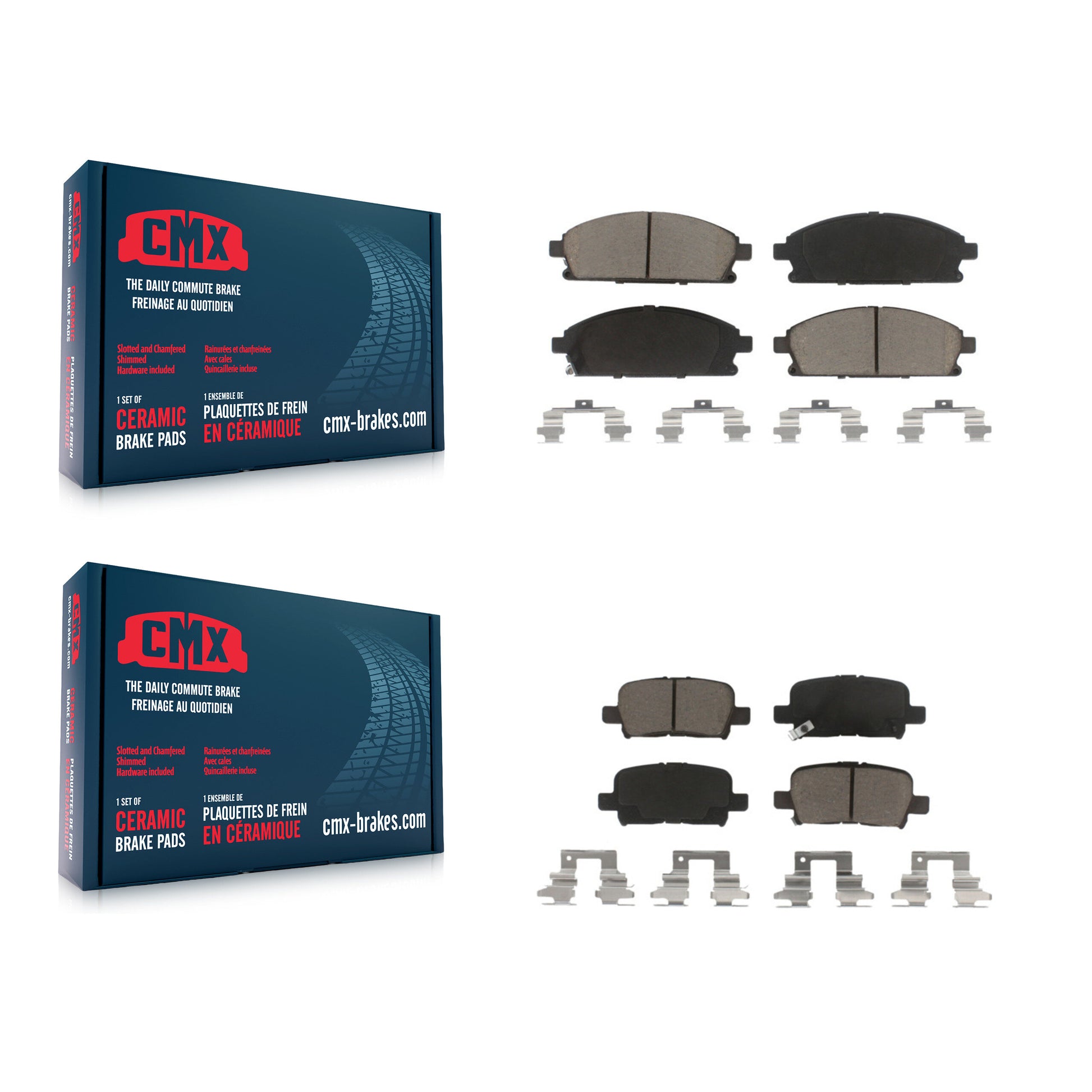 CMX KCX-100198 Disc Brake Pad for 2003-2006 Acura MDX - Front and Rear product image