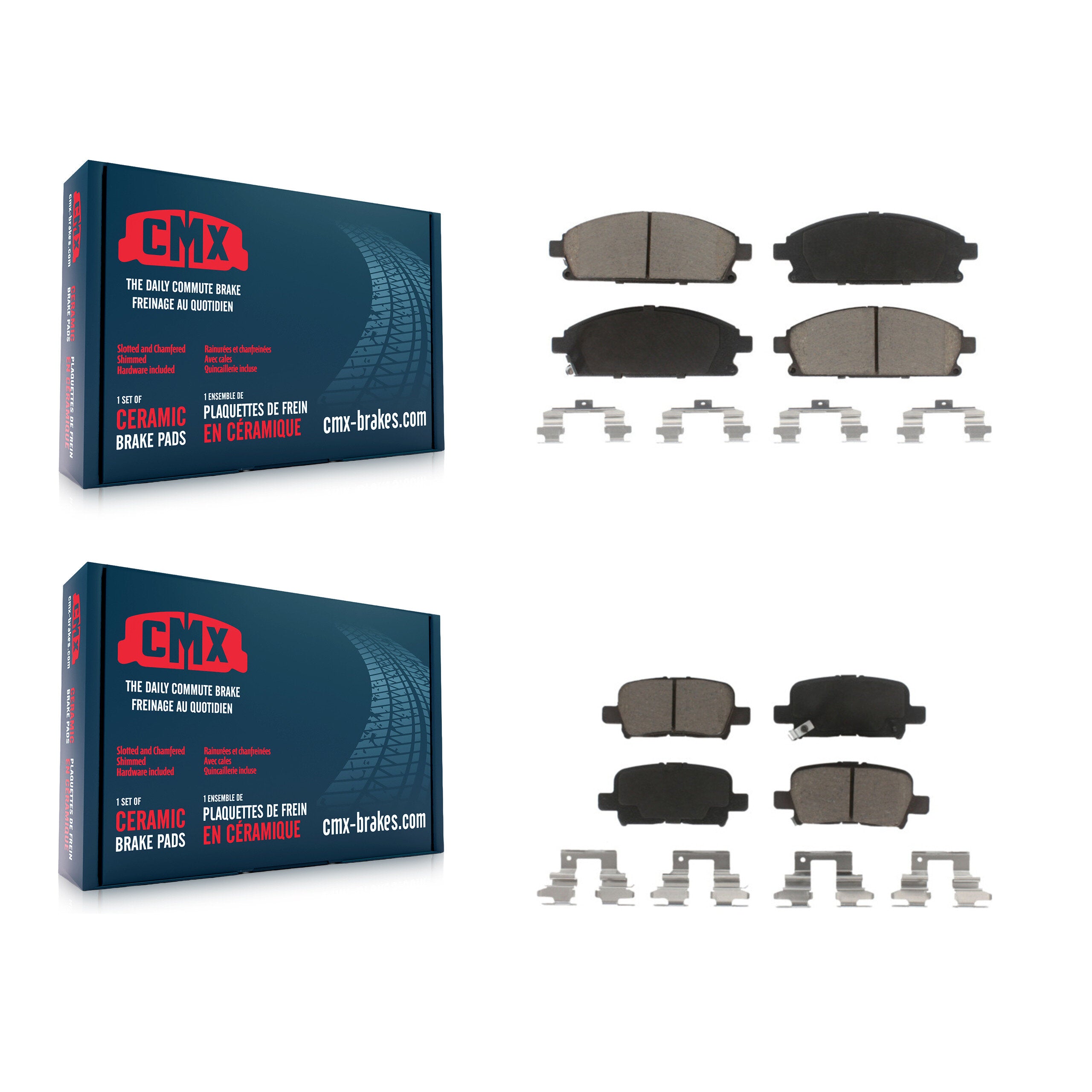 CMX KCX-100198 Disc Brake Pad for 2003-2006 Acura MDX - Front and Rear product image
