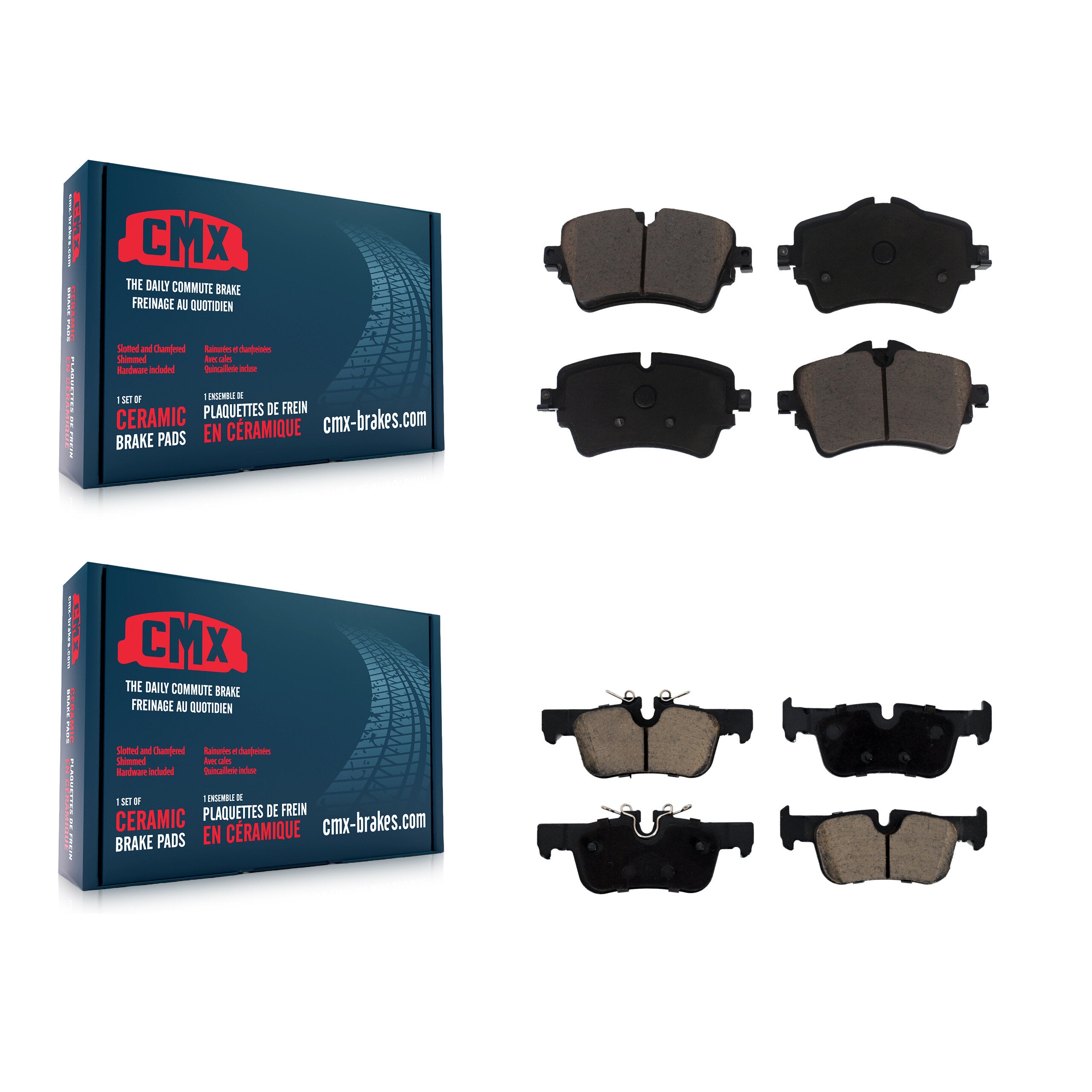 CMX KCX-100203 Disc Brake Pad for 2016-2019 Mini Cooper Clubman - Front and Rear product image