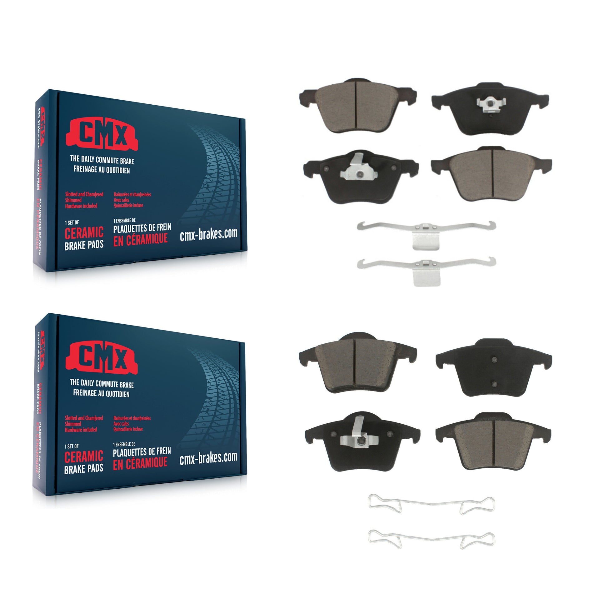 CMX KCX-100213 Disc Brake Pad for 2003-2014 Volvo XC90 - Front and Rear product image