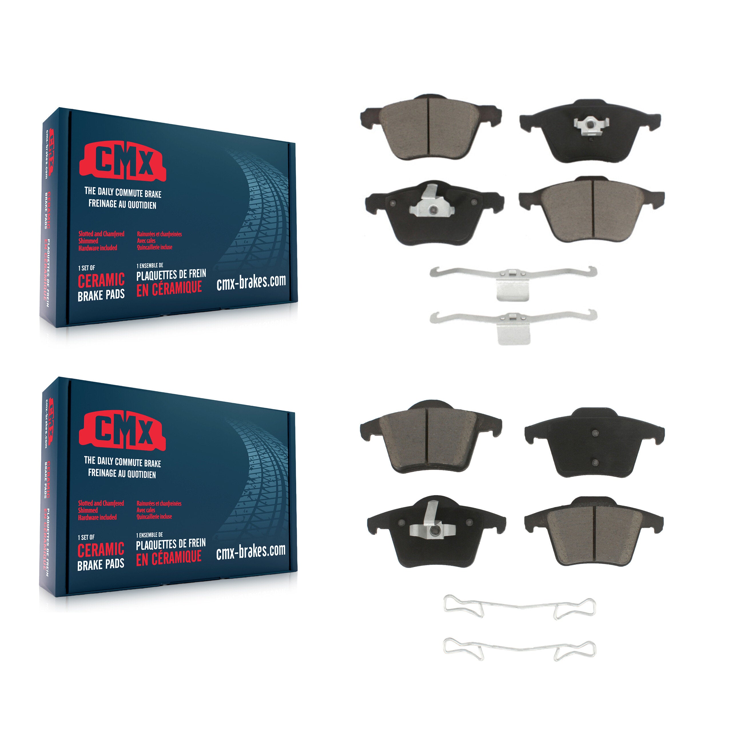 CMX KCX-100213 Disc Brake Pad for 2003-2014 Volvo XC90 - Front and Rear product image