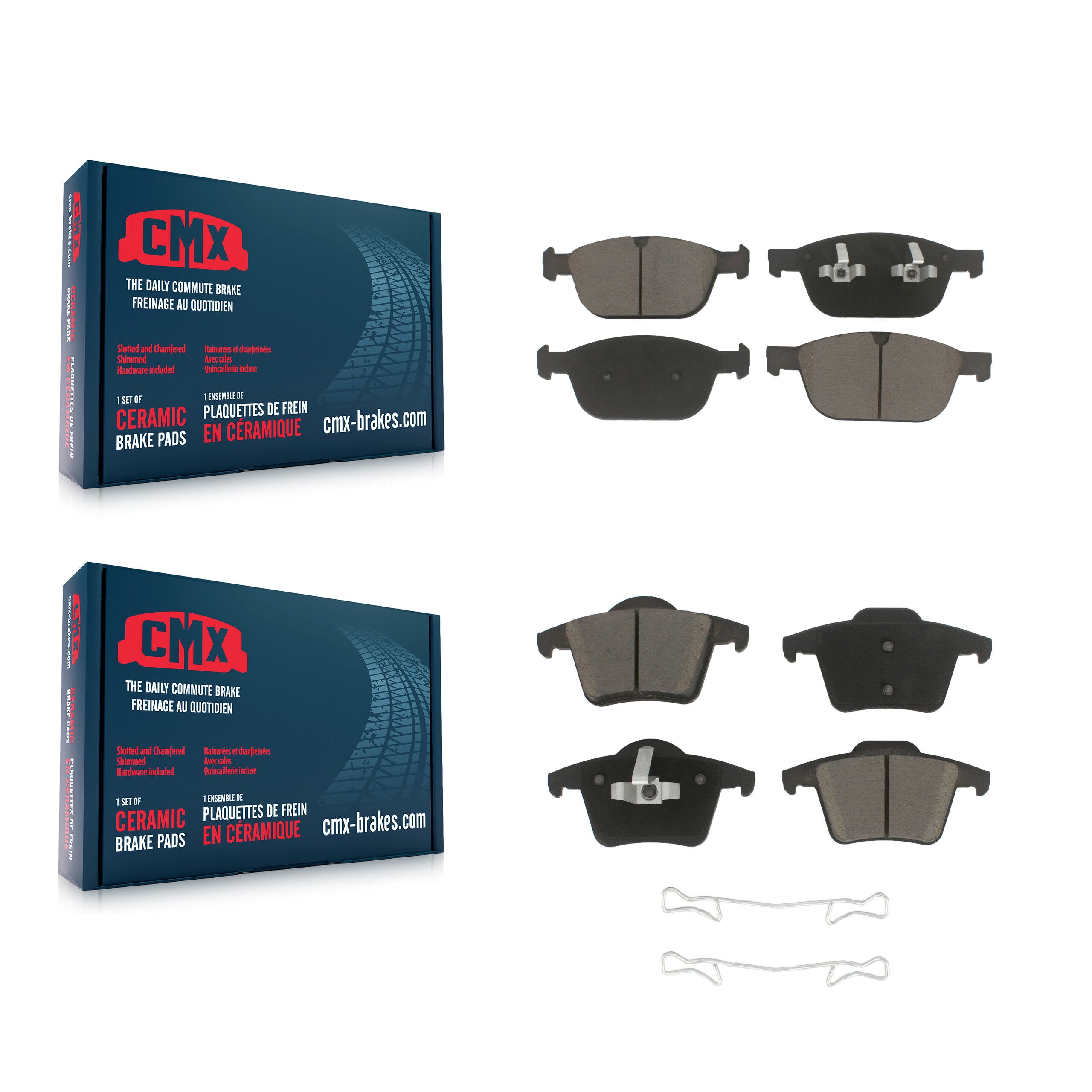 CMX KCX-100214 Disc Brake Pad for 2003-2014 Volvo XC90 - Front and Rear product image
