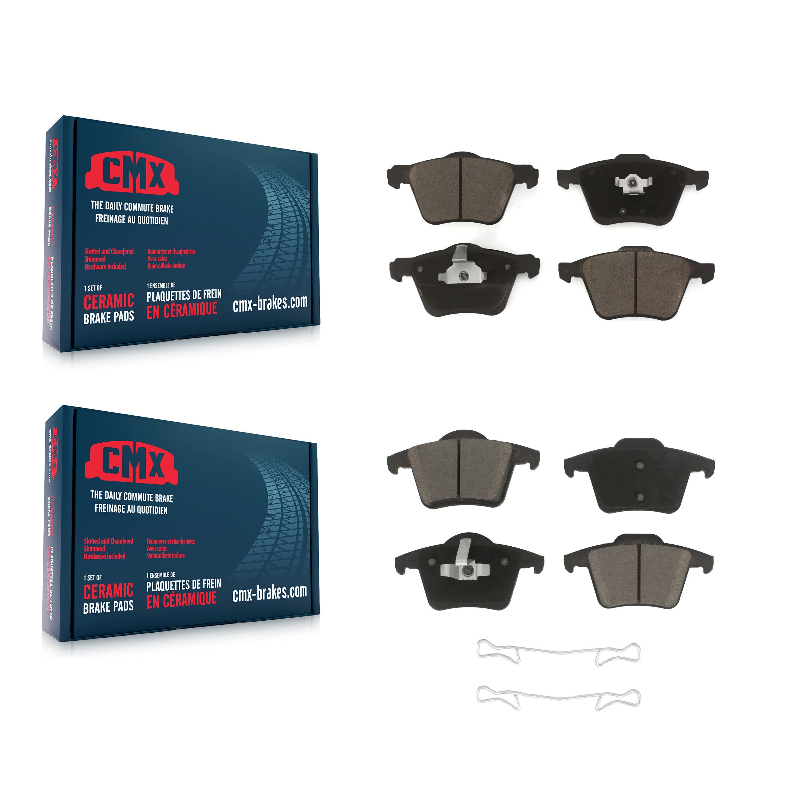 CMX KCX-100215 Disc Brake Pad for 2003-2014 Volvo XC90 - Front and Rear product image