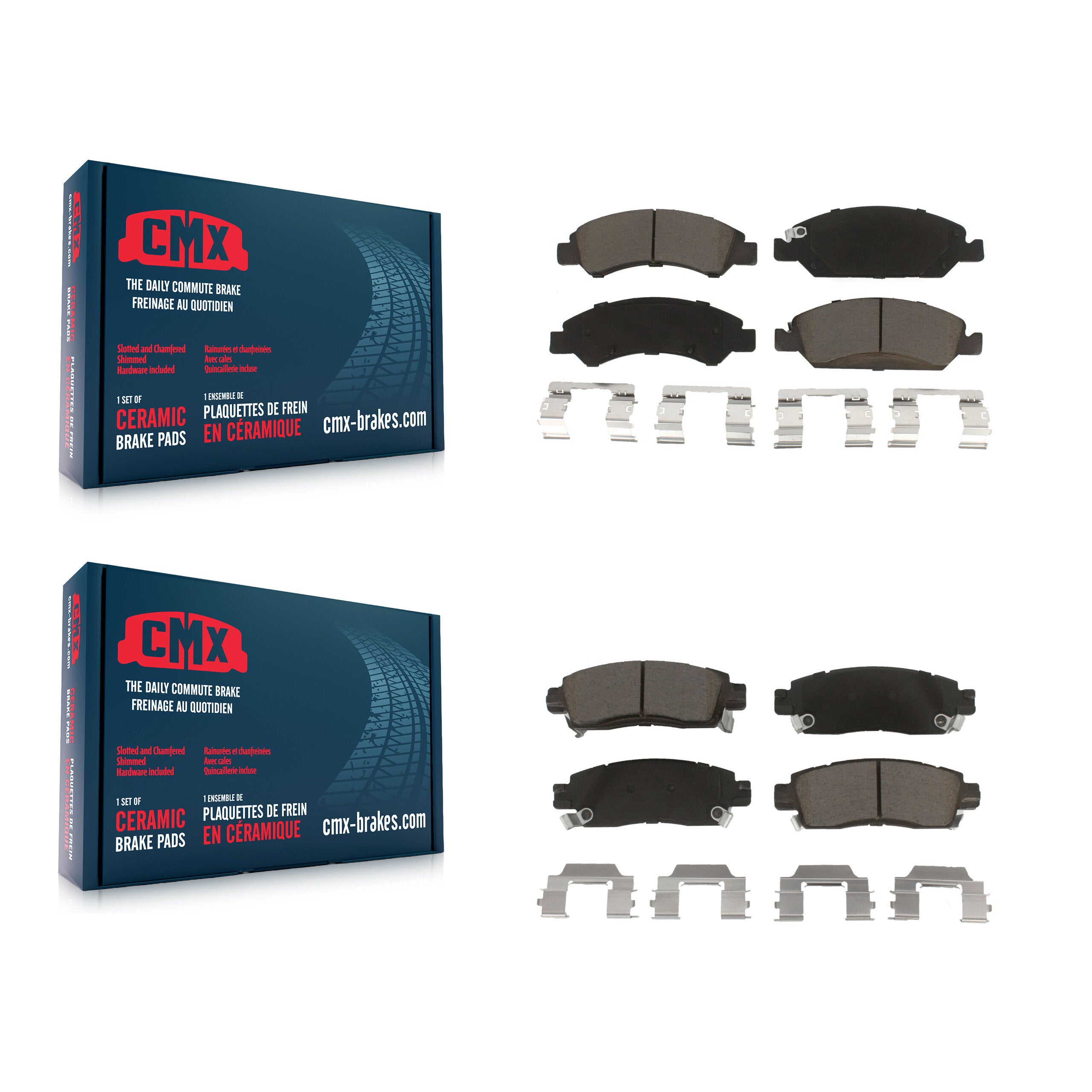 CMX KCX-100217 Disc Brake Pad for 2013-2016 Cadillac XTS - Front and Rear product image
