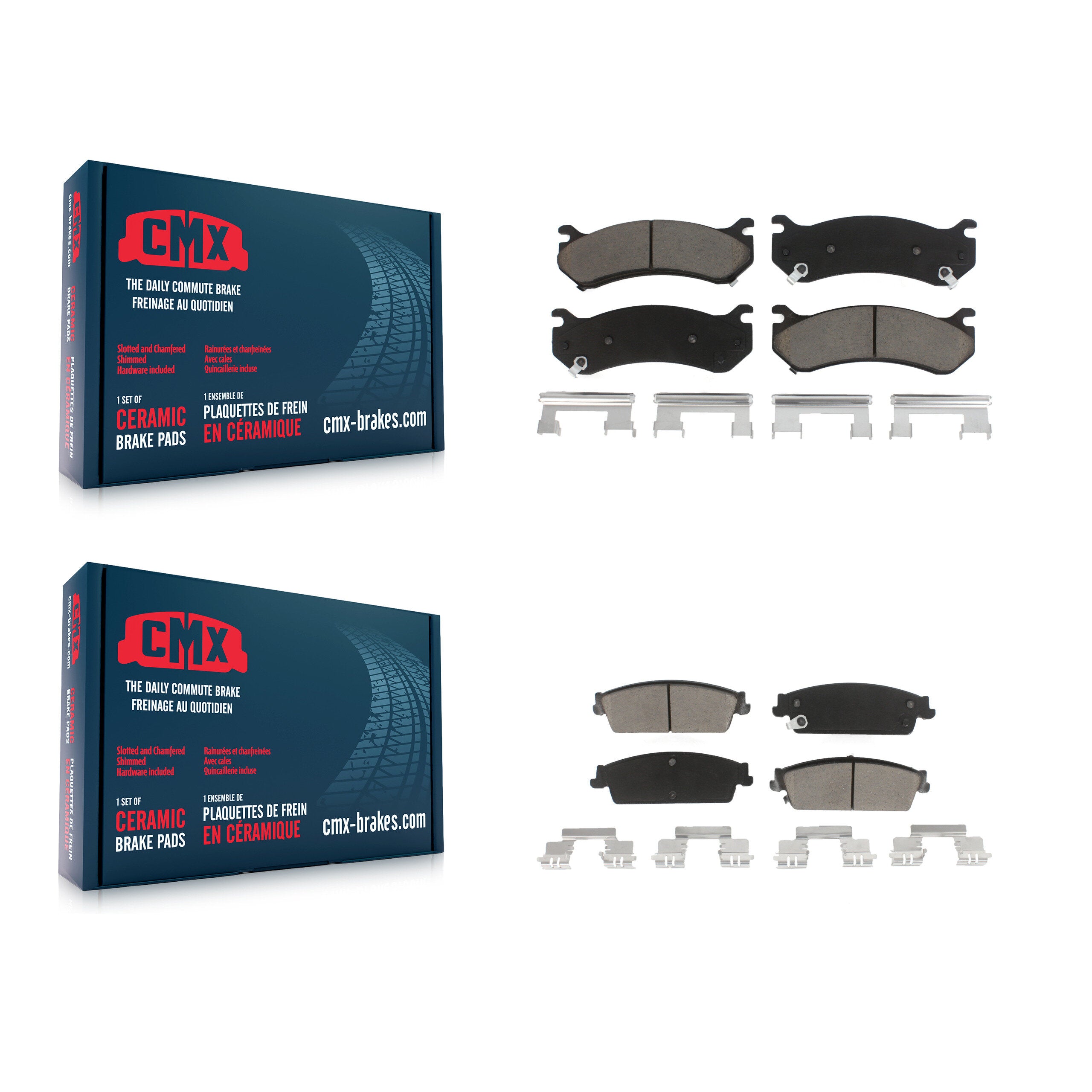 CMX KCX-100225 Disc Brake Pad for 2007 Chevrolet Silverado 1500 - Front and Rear product image