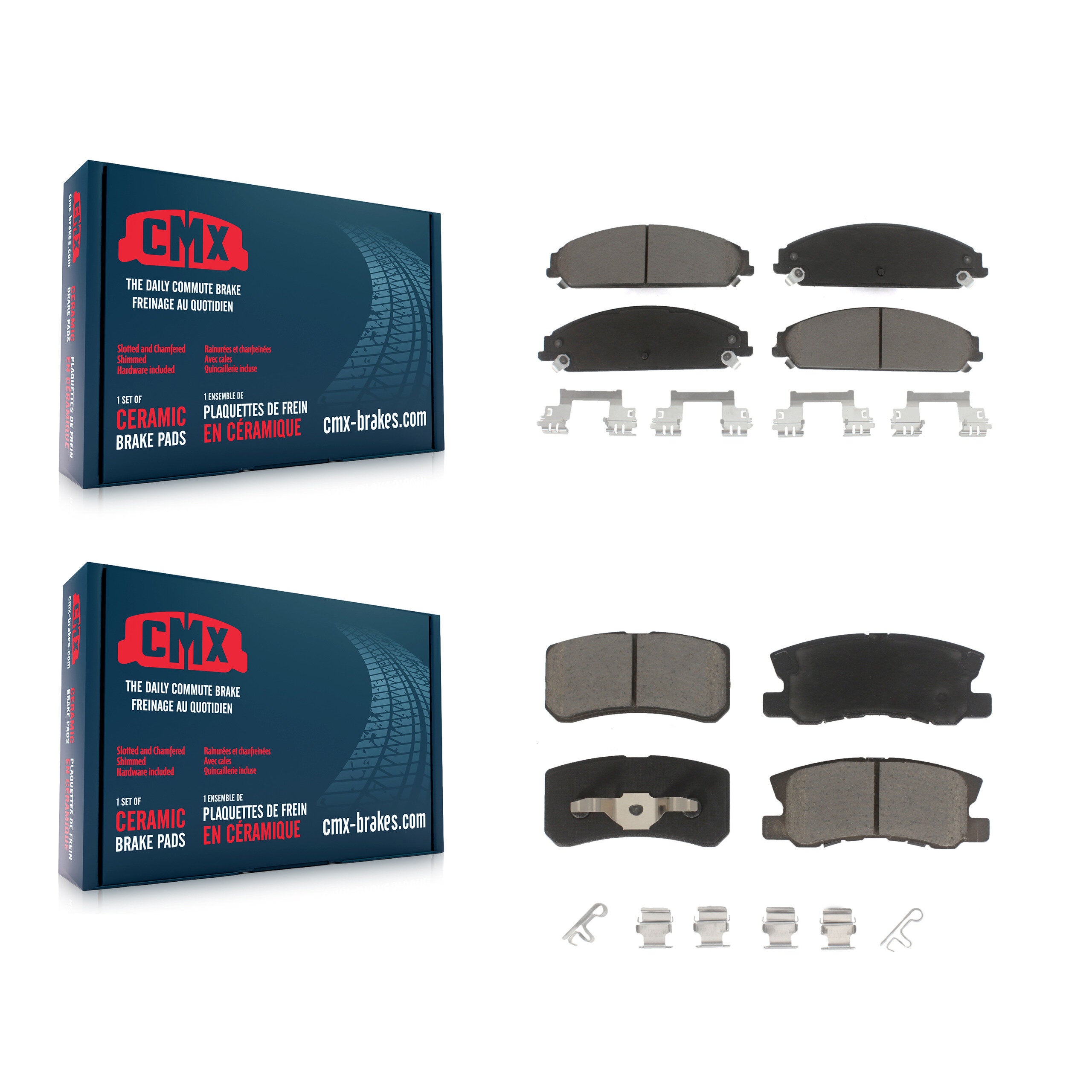 CMX KCX-100226 Disc Brake Pad for 2008-2009 Dodge Caliber - Front and Rear product image