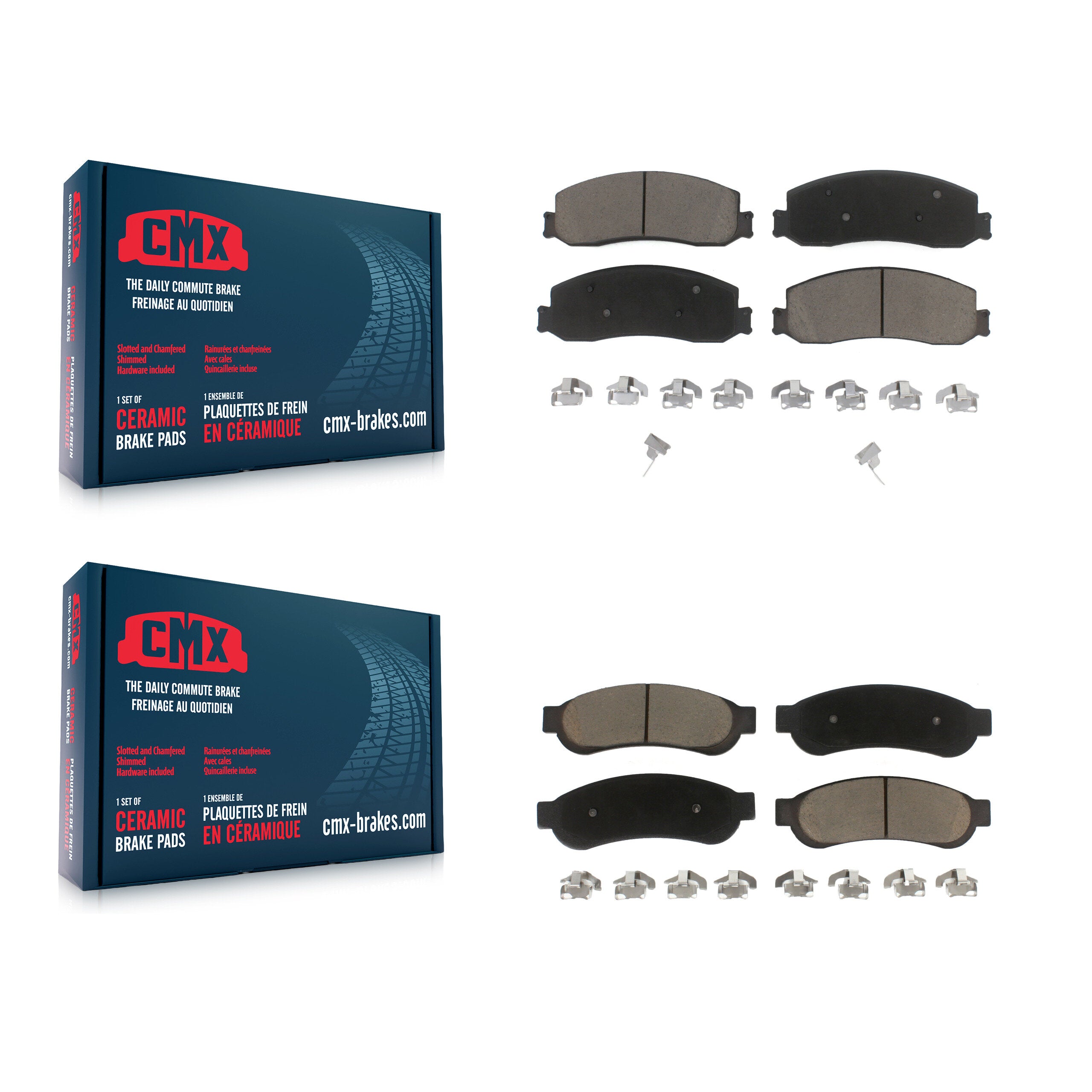CMX KCX-100229 Disc Brake Pad for 2010-2012 Ford F-250 Super Duty, Ford F-350 Super Duty - Front and Rear product image