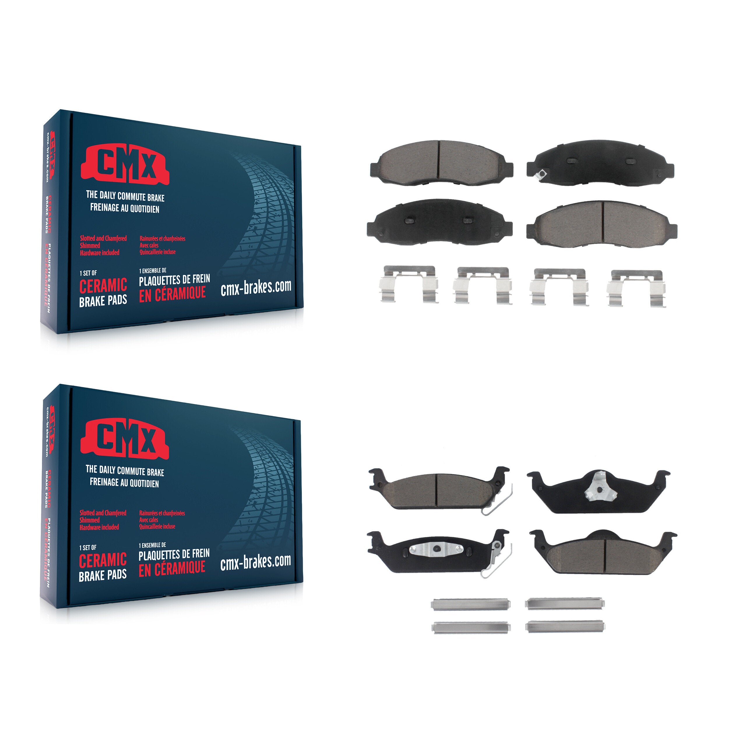 CMX KCX-100230 Disc Brake Pad for 2003-2004 Dodge Dakota - Front and Rear product image
