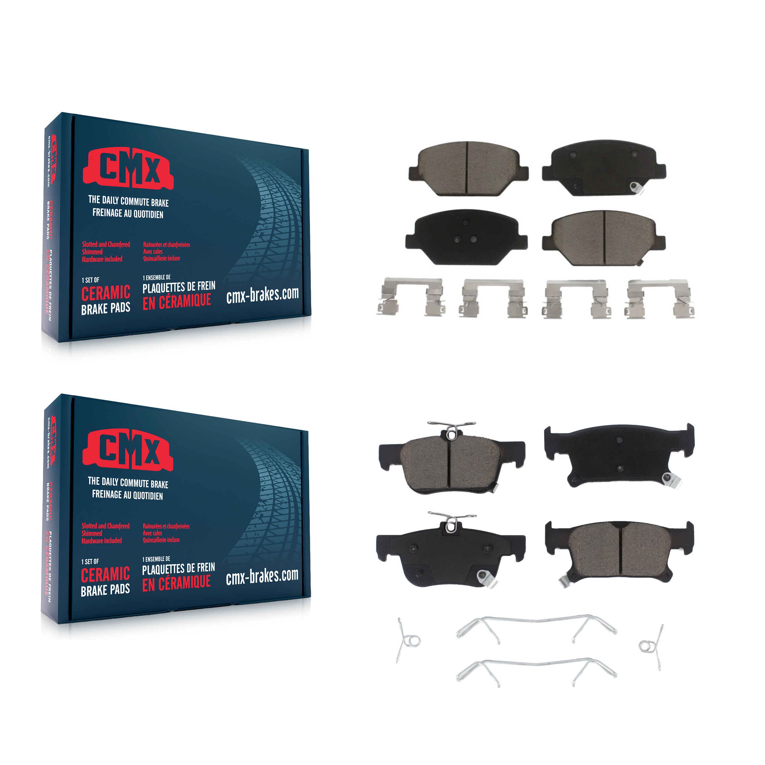 CMX KCX-100239 Disc Brake Pad for 2016-2020 Buick Envision - Front and Rear product image