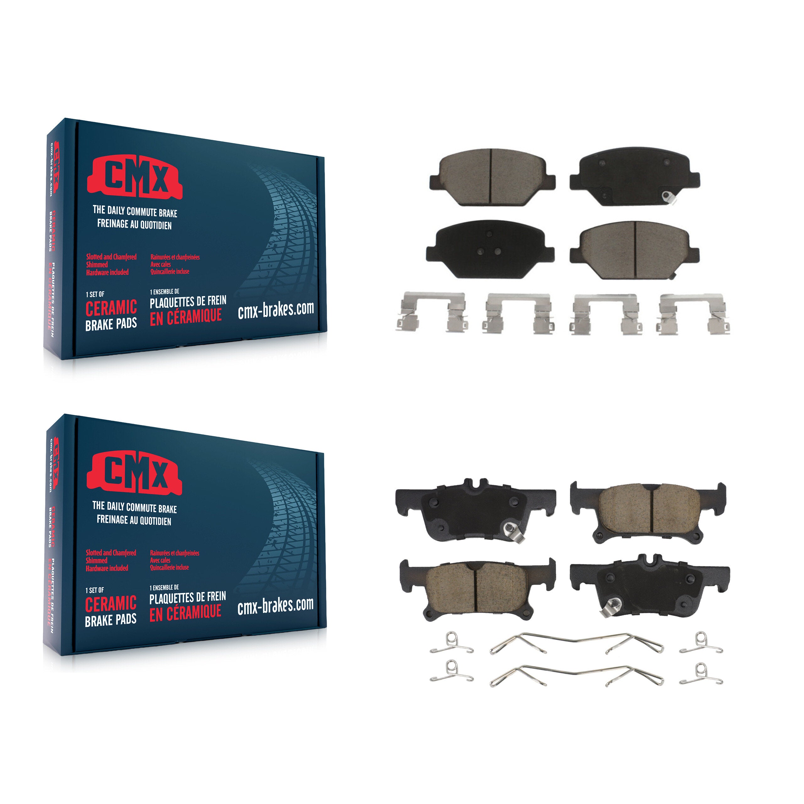 CMX KCX-100240 Disc Brake Pad for 2016-2019 Buick Envision - Front and Rear product image